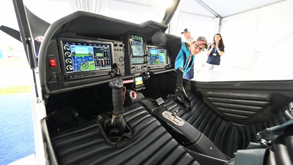 Elixir Aircraft's trainer is designed for professional flight training, with a full suite of Garmin avionics. Photo by David Tulis.