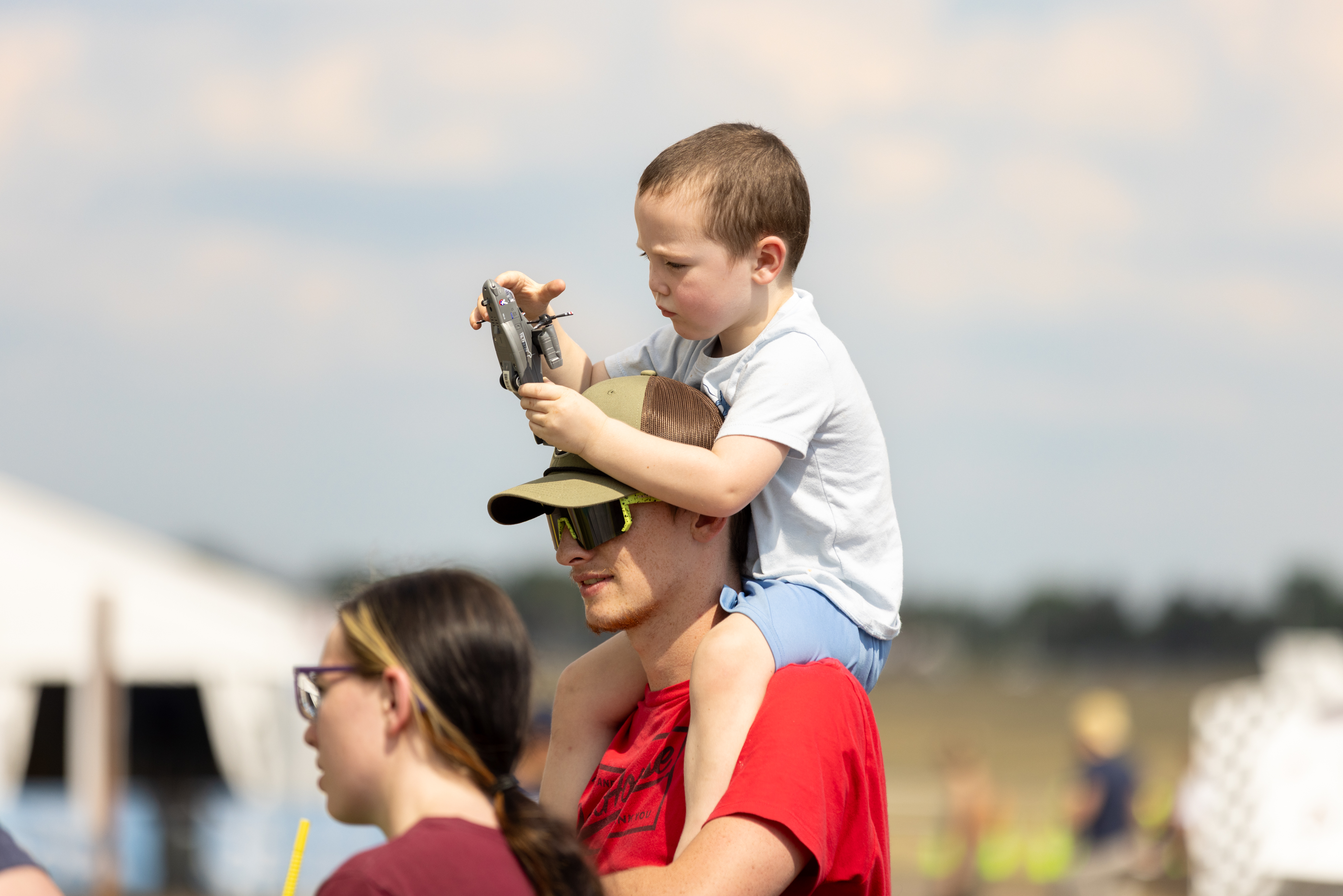 A younger attendee will treasure this souvenir and memories for years to come. Photo by Rebecca Boone.