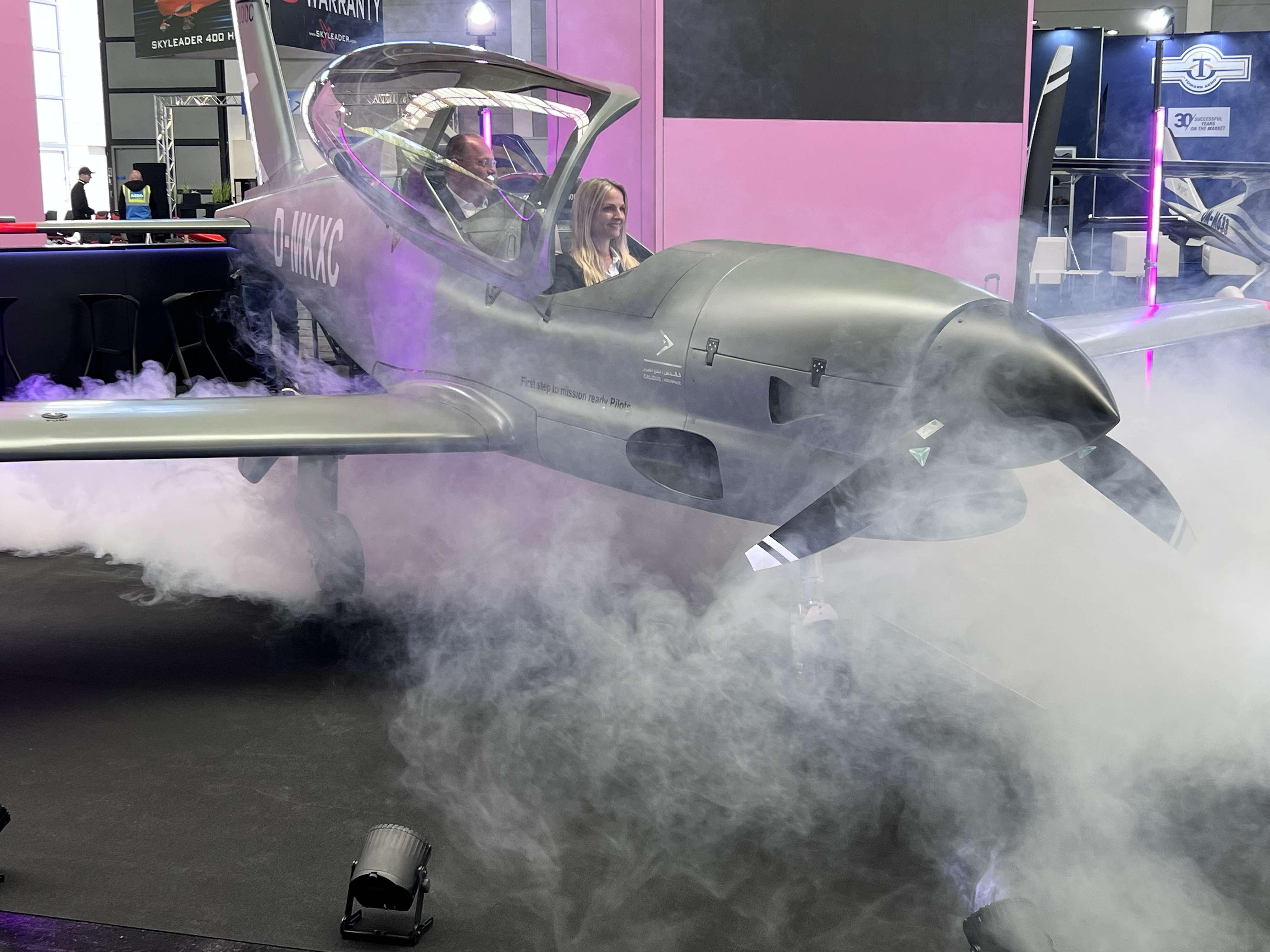 Unveiling of the Kaelin Aero Technologies B-100C. Photo by Thomas A. Horne.