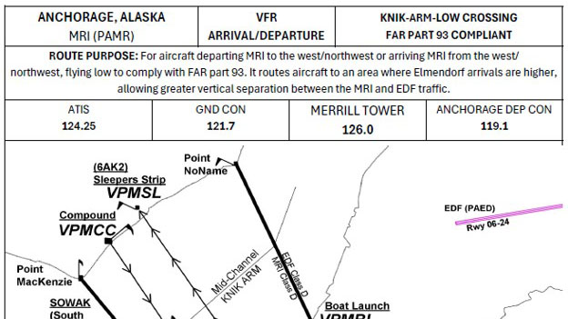 New VFR procedure for Merrill Field