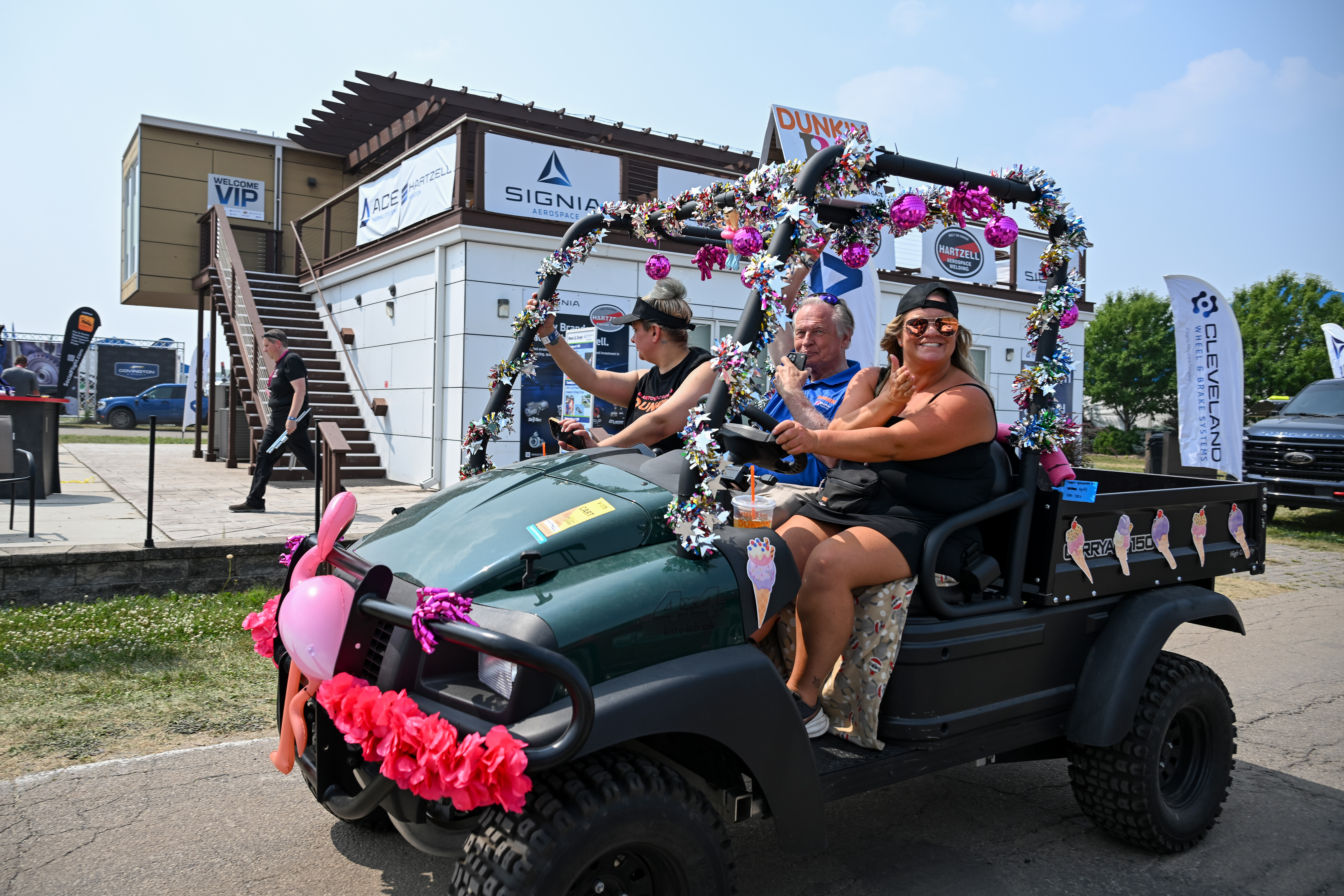 Airshow attendees sport a festive look. Photo by David Tulis.