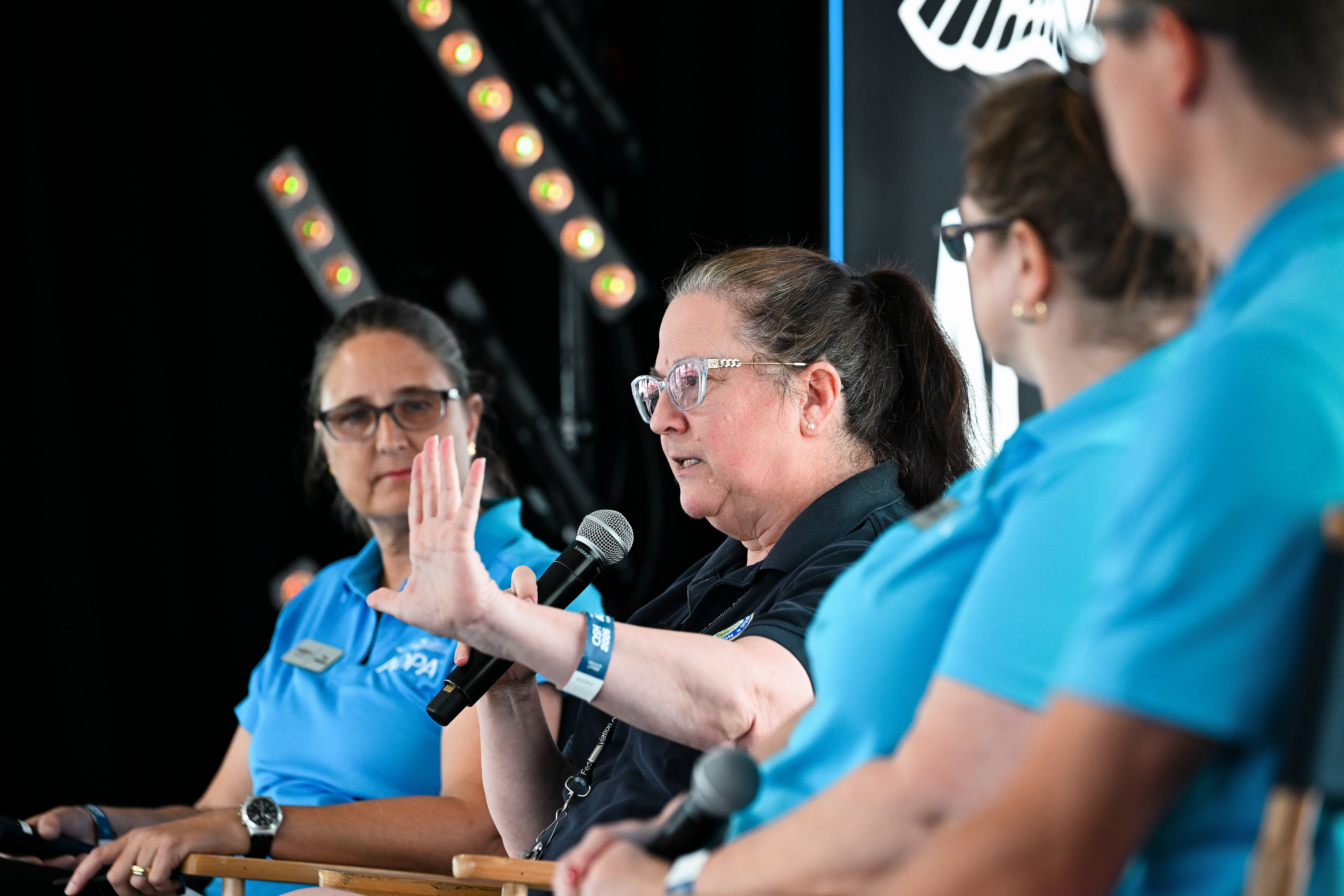 FAA Federal Air Surgeon Dr. Susan Northrup speaks during a medical seminar. Photo by David Tulis.