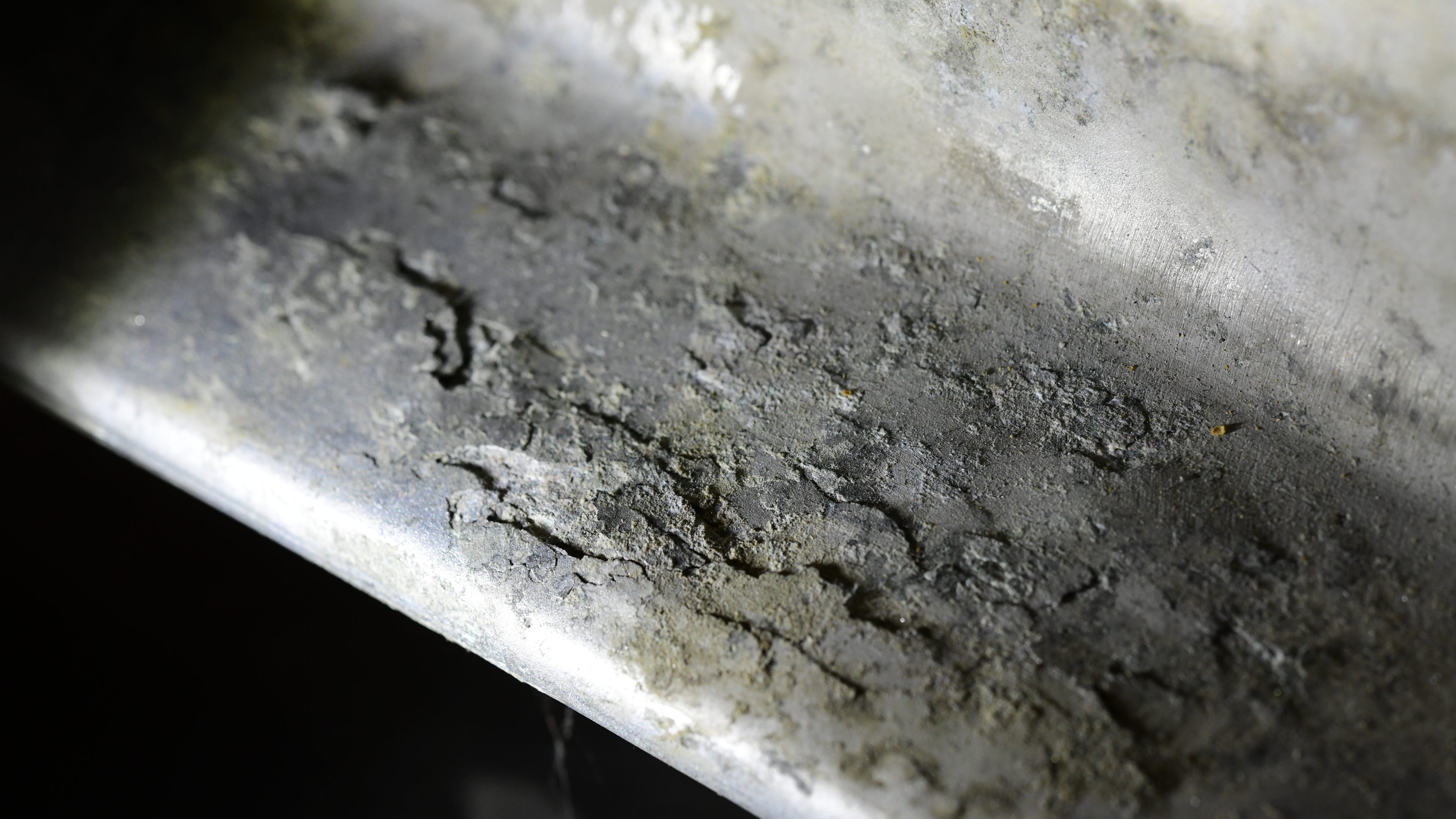 This Cessna 210 wing spar carrythrough, removed from a 1967 Cessna 210G by Royal Aircraft Services in Hagerstown, Maryland, exhibits severe intergranular corrosion. Photo by Mike Collins.