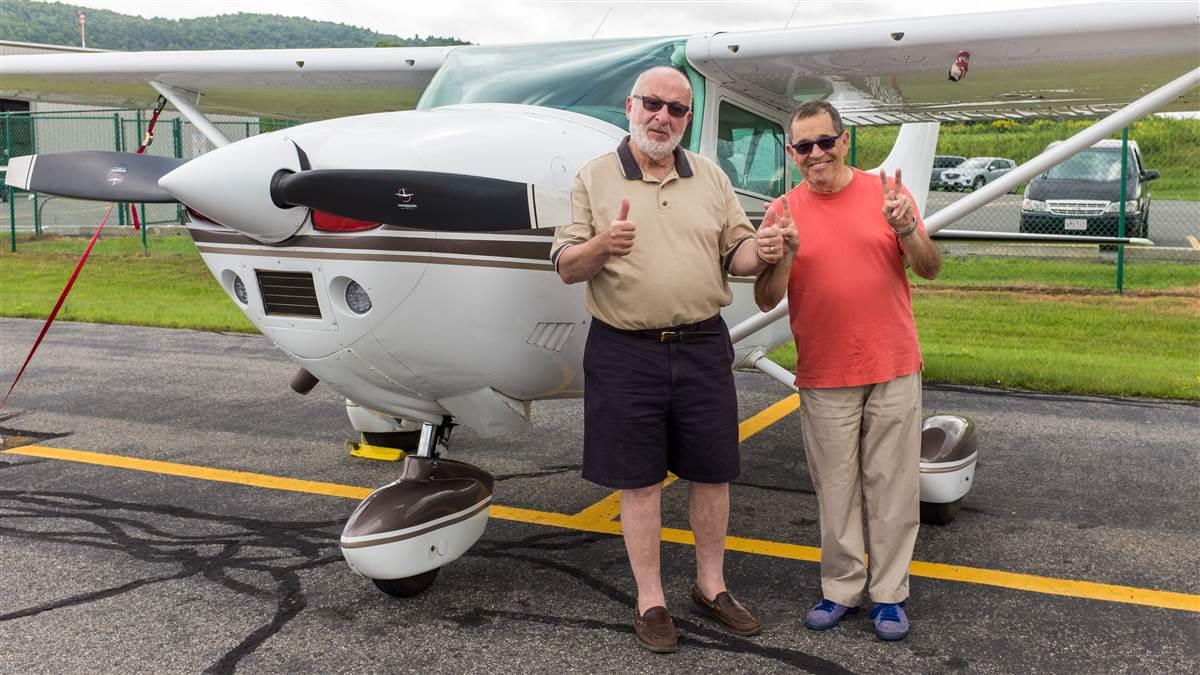 One of Greg Brown’s first-time passengers bragged to friends of getting sick in the airplane; he’s now training to be an Air Force pilot.