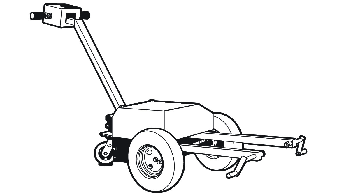 Heavier aircraft require a little more oomph, provided by an electric or gas-powered tug.