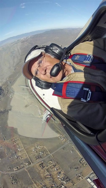 Civilian astronaut Mike Melvill flies a Pitts S-2A near Mojave, California. Photography by Mike Fizer