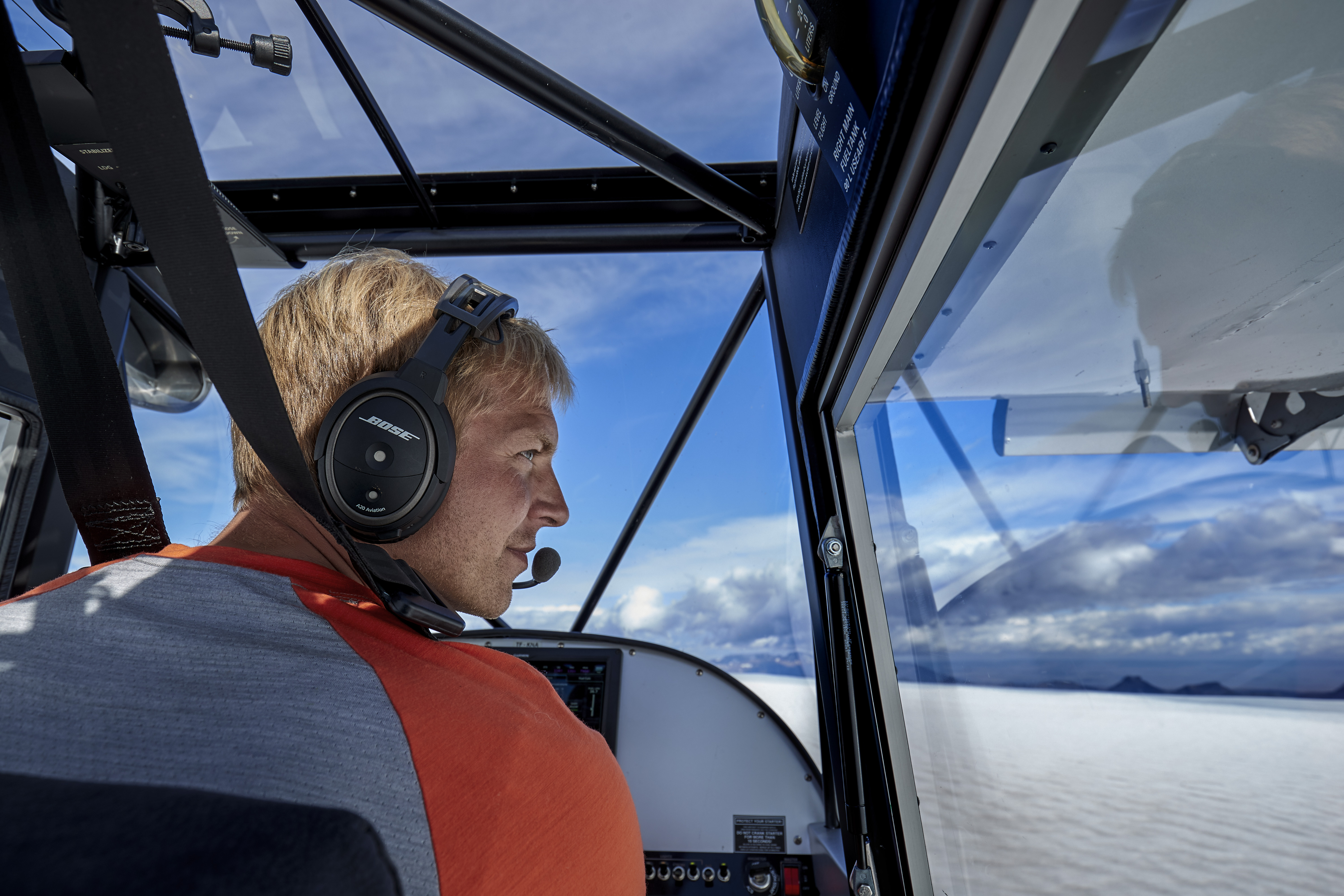Flying Iceland's glaciers and volcanoes