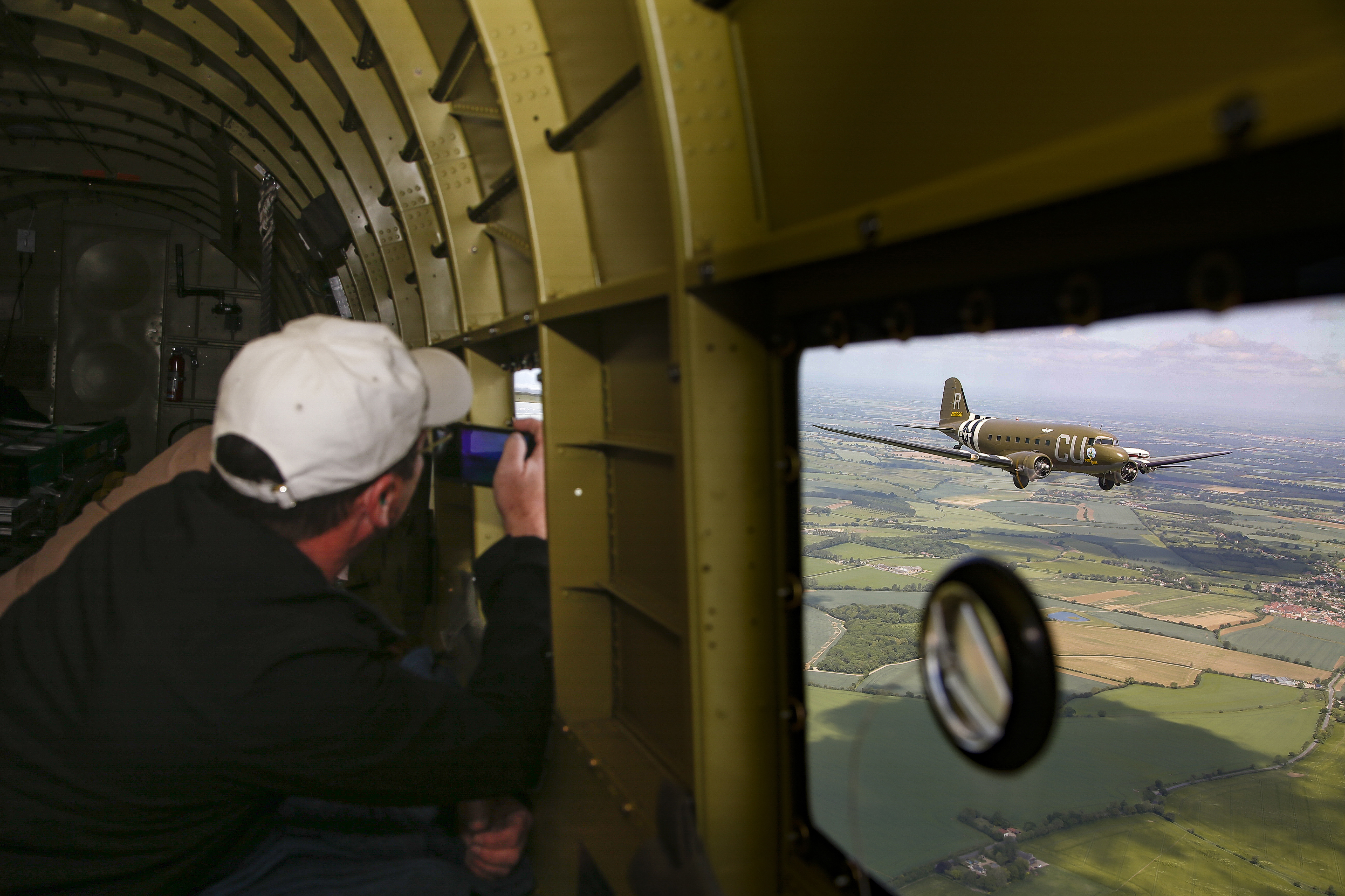 The author photographs a practice formation flight from 'That's All, Brother.'