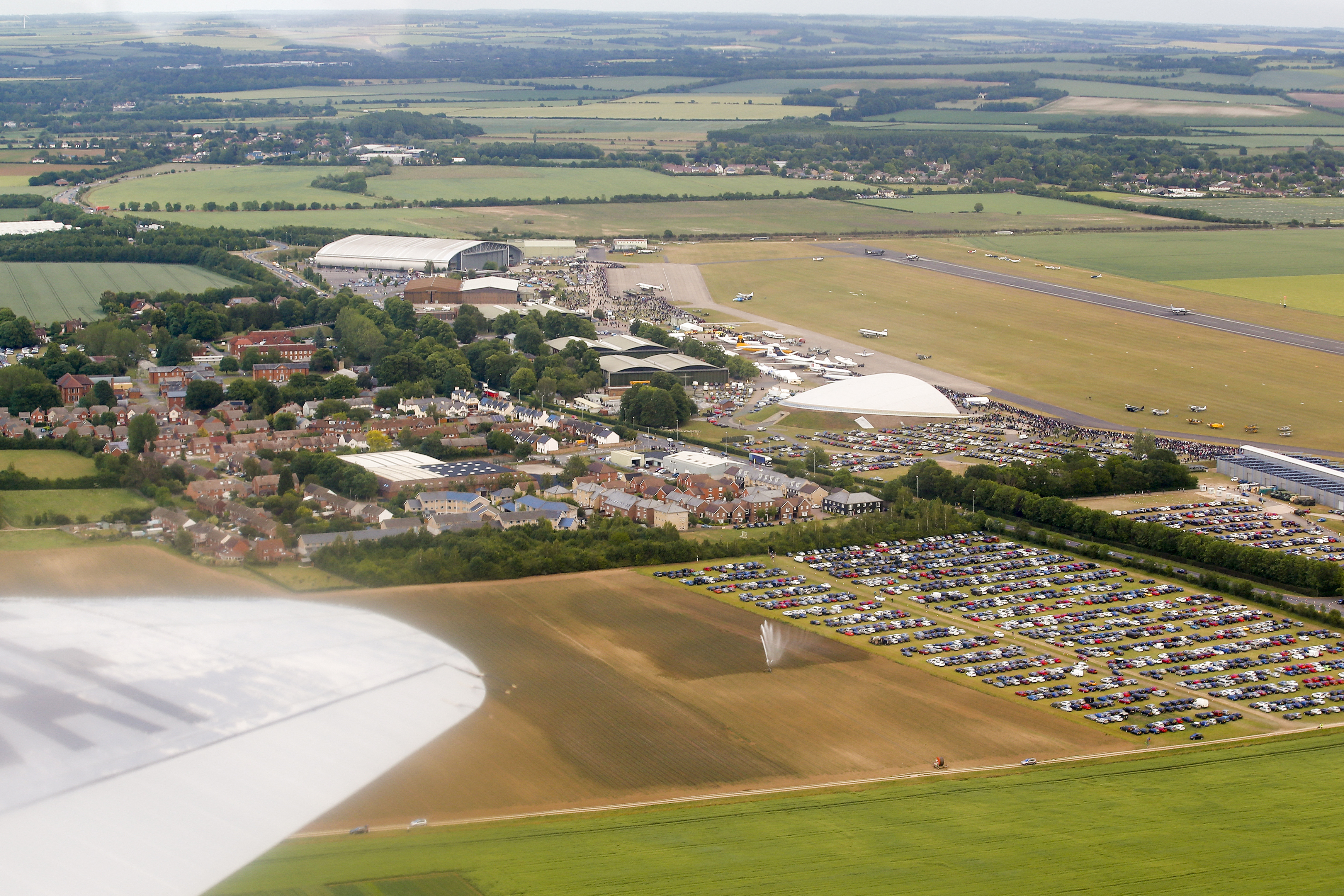 Saying goodbye to Duxford and the crowds who showed up to see the formation off to Normandy.