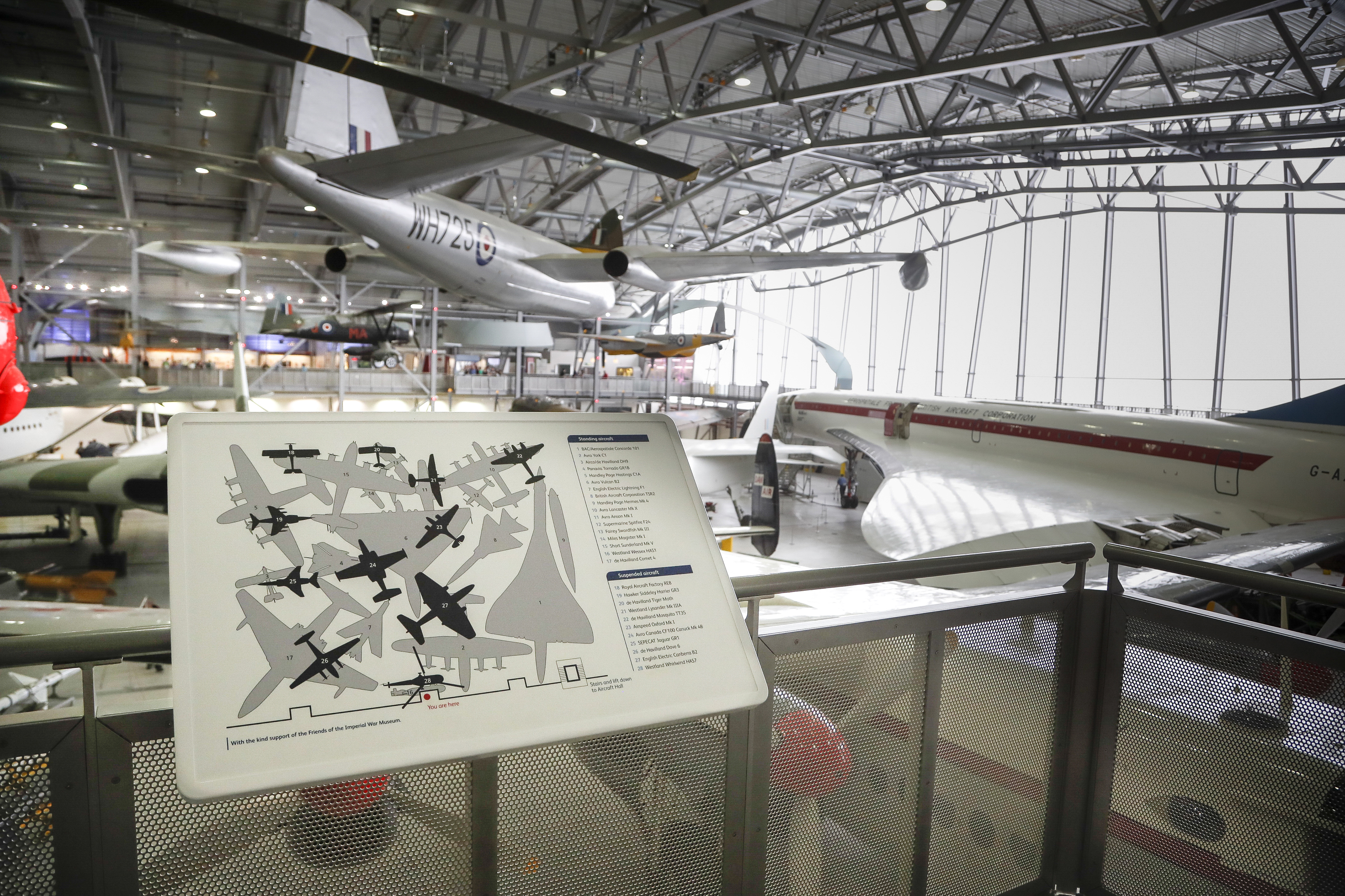 The Imperial War Museum in Duxford, England, is chockablock with British aircraft.