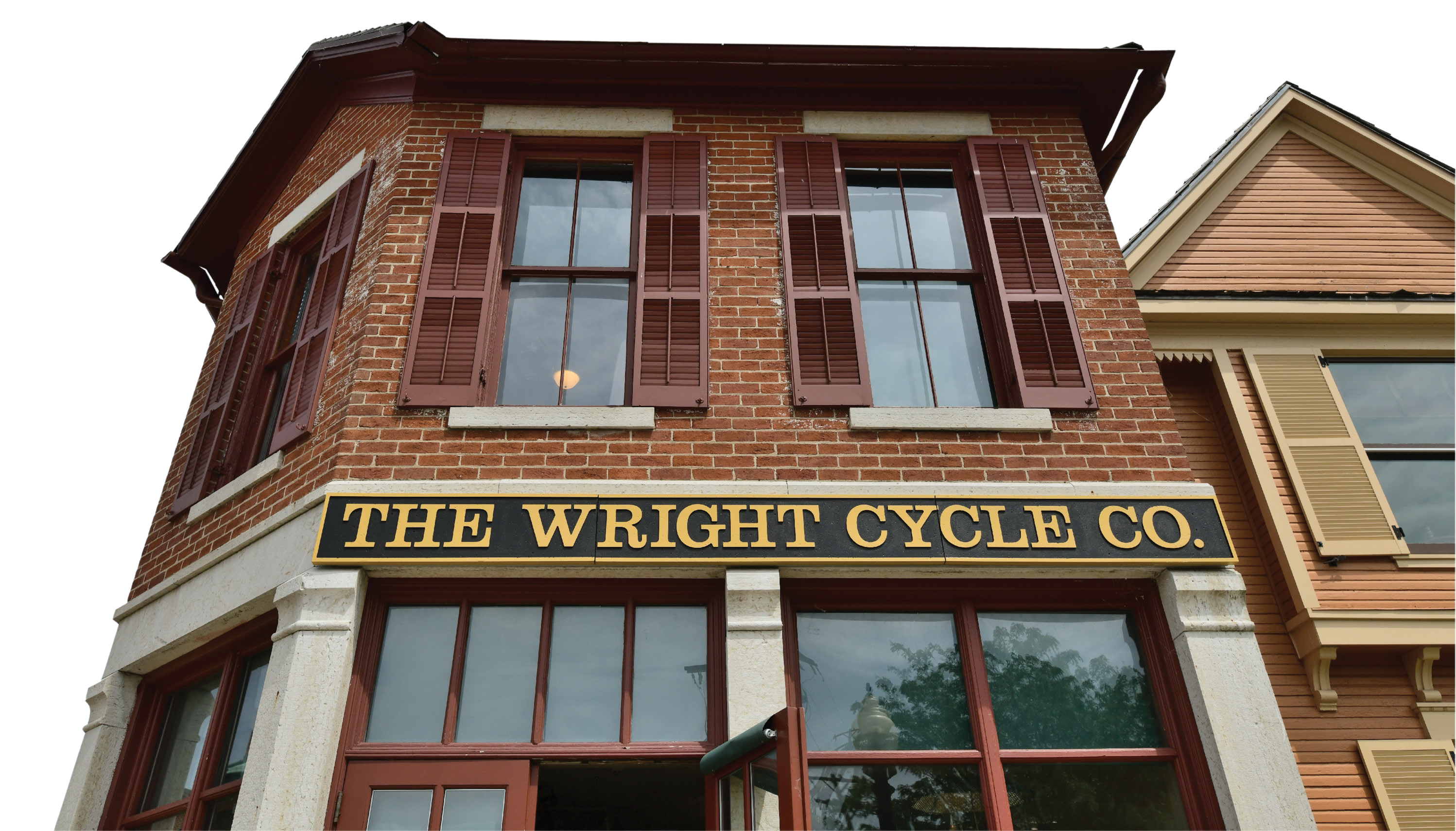 Wilbur and Orville Wright invented and refined the first practical airplane in Dayton, Ohio, including work at the second location of their bicycle shop on South Williams Street. (Photography by the author)