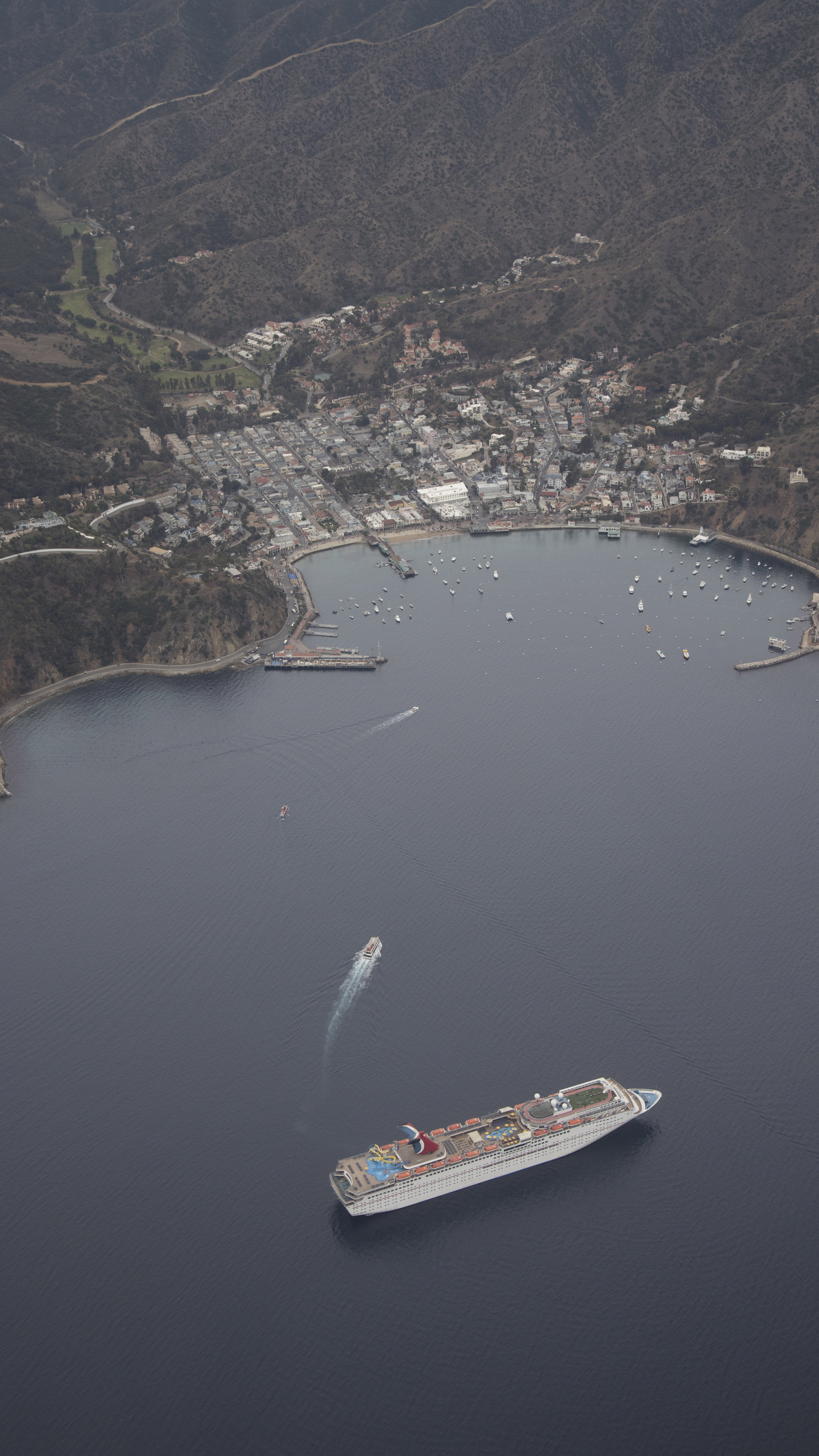 Avalon, named for the mythical final resting place of King Arthur, is a regular stop for cruise day trippers. 