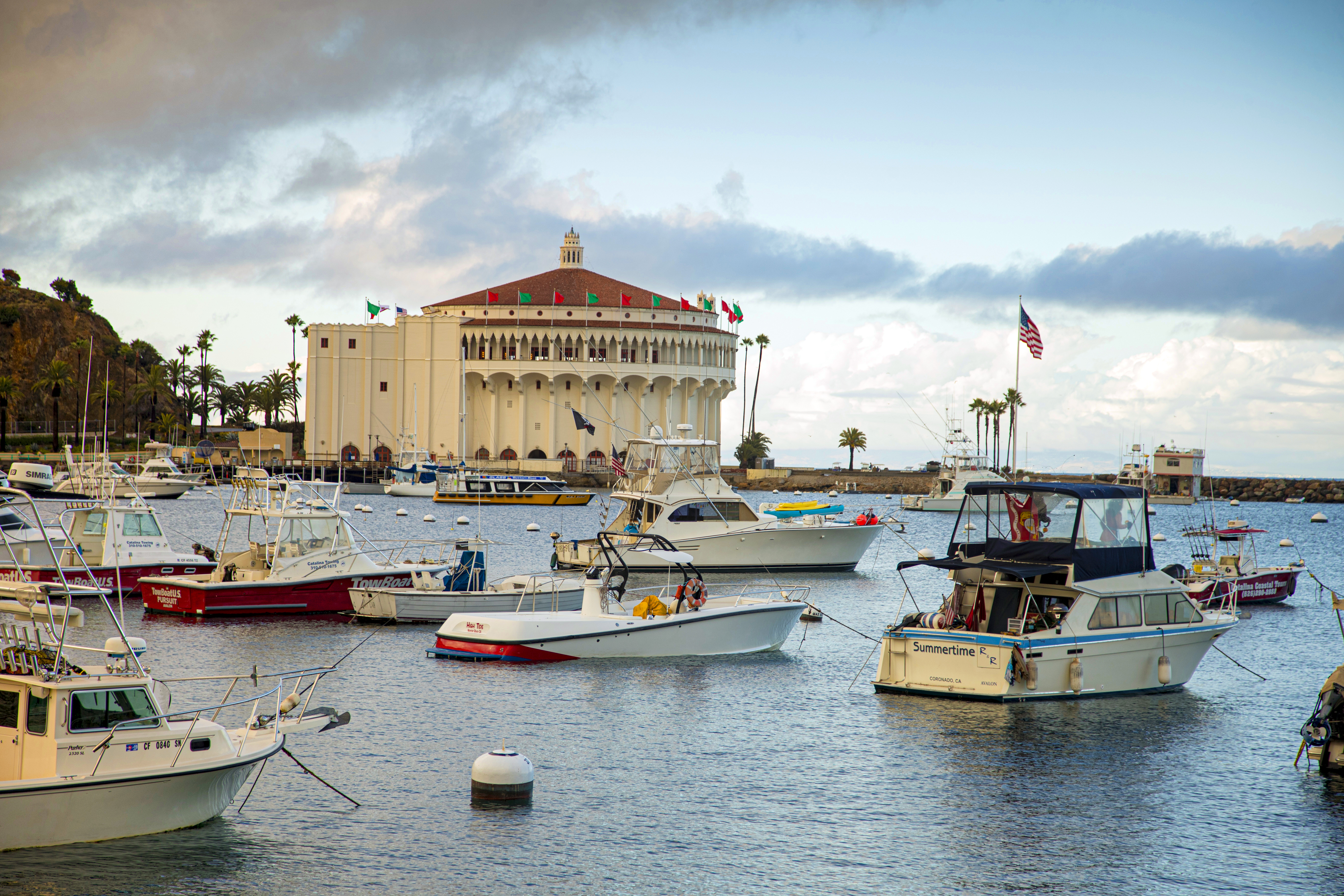 It is well worth a trip into Avalon just for this view of the harbor and casino.