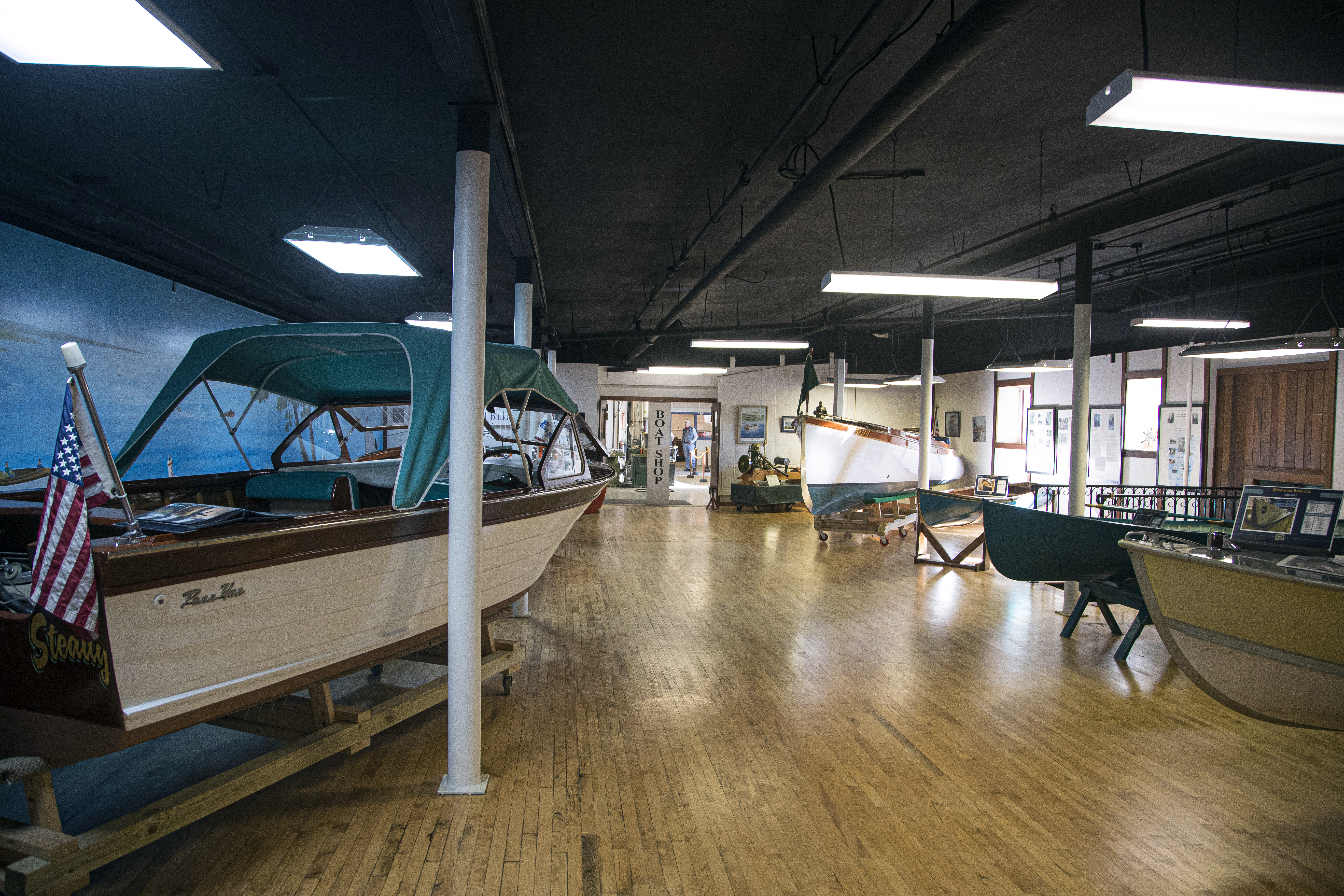 Finger Lakes Boat Museum is housed in the former Taylor Wine Co. wine cellars.