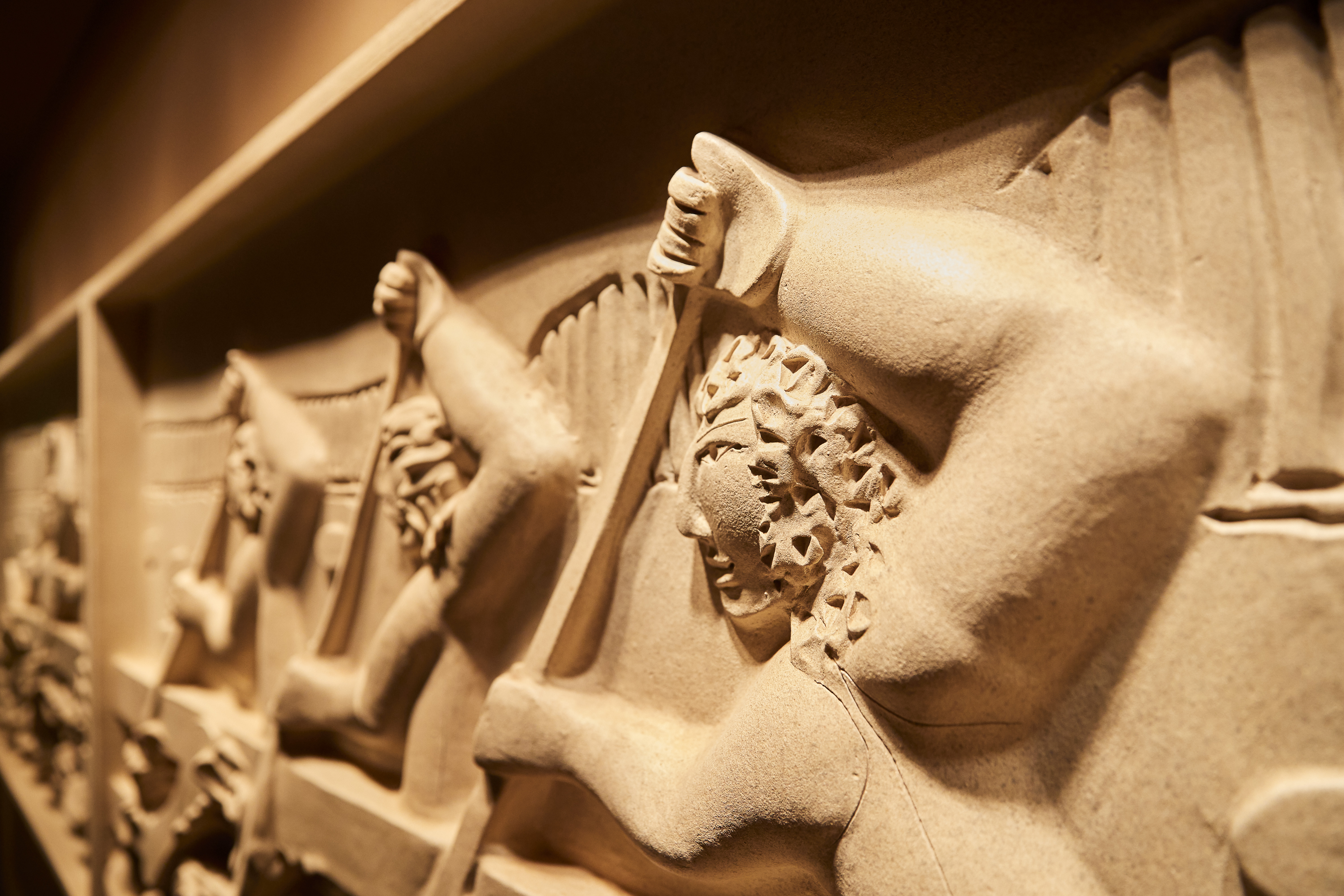 Traditional Hawaiian decorations in the Four Seasons Lania.