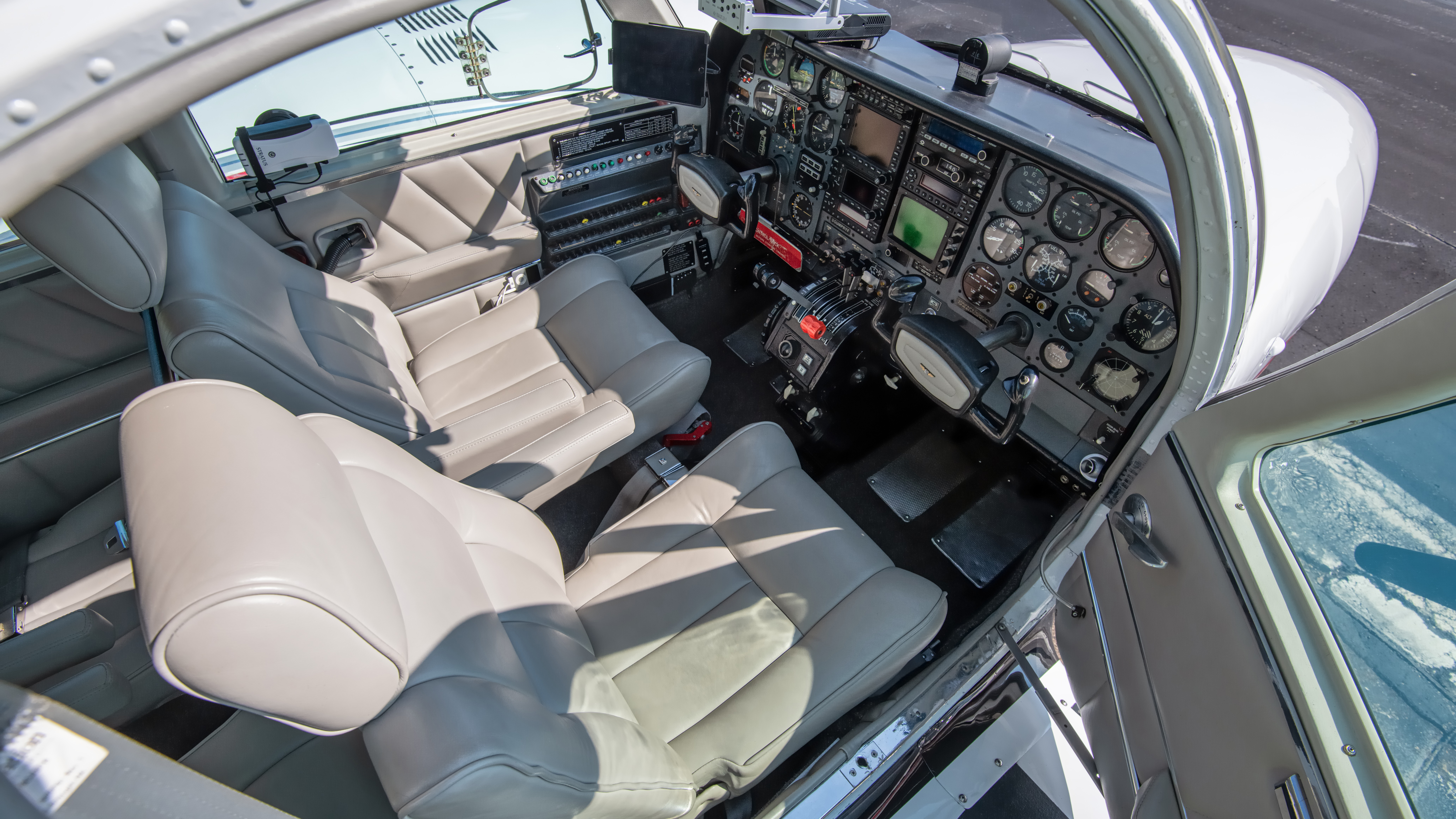 Owner Bowman finds the interior much more capacious—and therefore more comfortable—than that of a Beechcraft Baron. He said that the Baron, which has been in production since 1961, is the only twin currently being built that comes close to matching the capabilities of his 310.