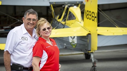 Randy and Beverly berry launched Eagle Vistas Ag Flying School in 2007 and train pilots from around the world.