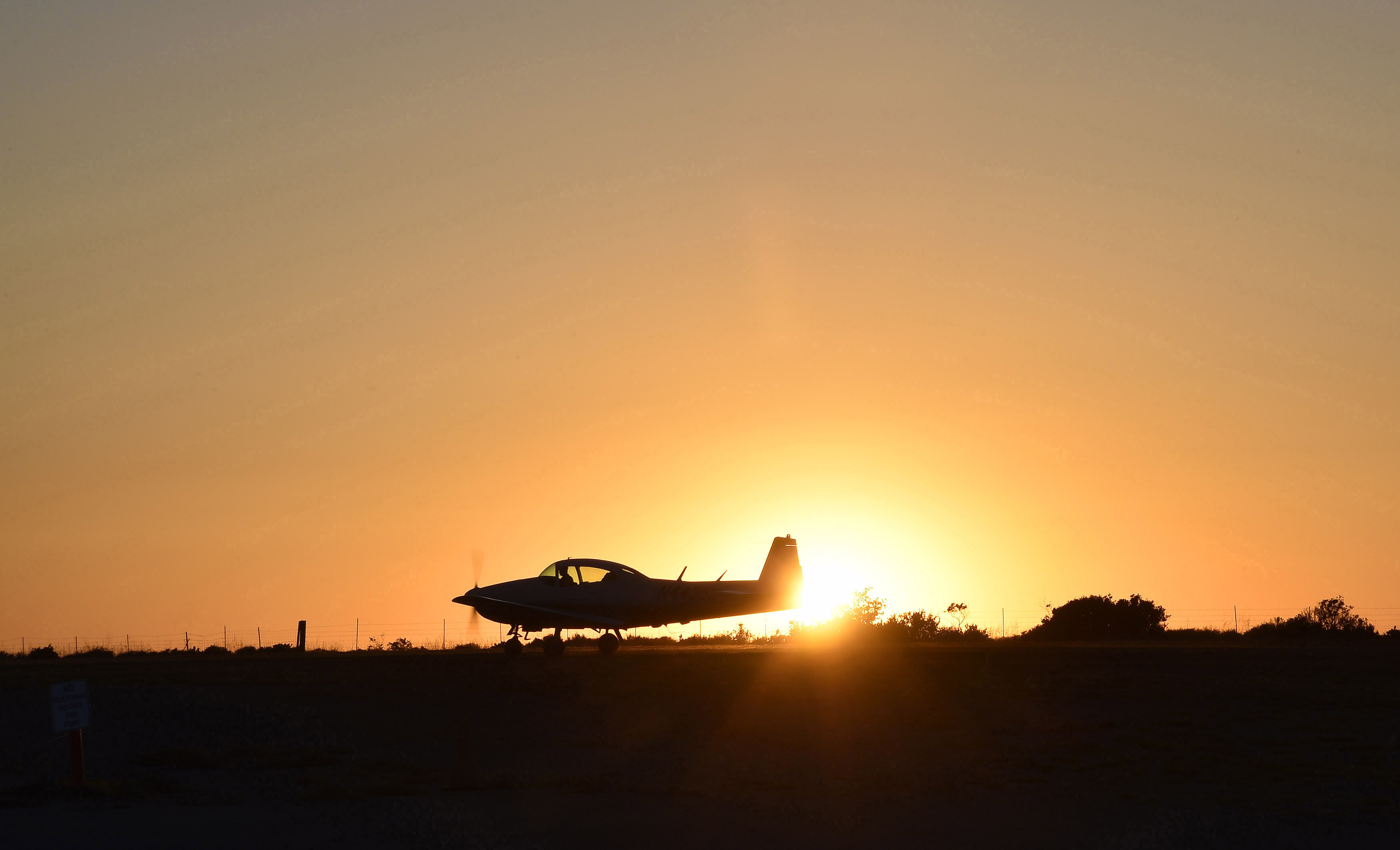 “Spectacular Catalina Fly-Out Caps AOPA Fly-In,” May 4, 2017 aopa.org: Pat Mullen taxies his 1948 Navion past the setting sun at Catalina Island’s Airport in the Sky after the AOPA Fly-In at Camarillo Airport in California in April 2017. Cessna Pilot Society member, 182 Skylane owner, CFII, and all-around good guy Mike Jesch invited me to camp out at the airport and it was an amazing experience. (Nikon D4, 120mm, 1/160, f22) 