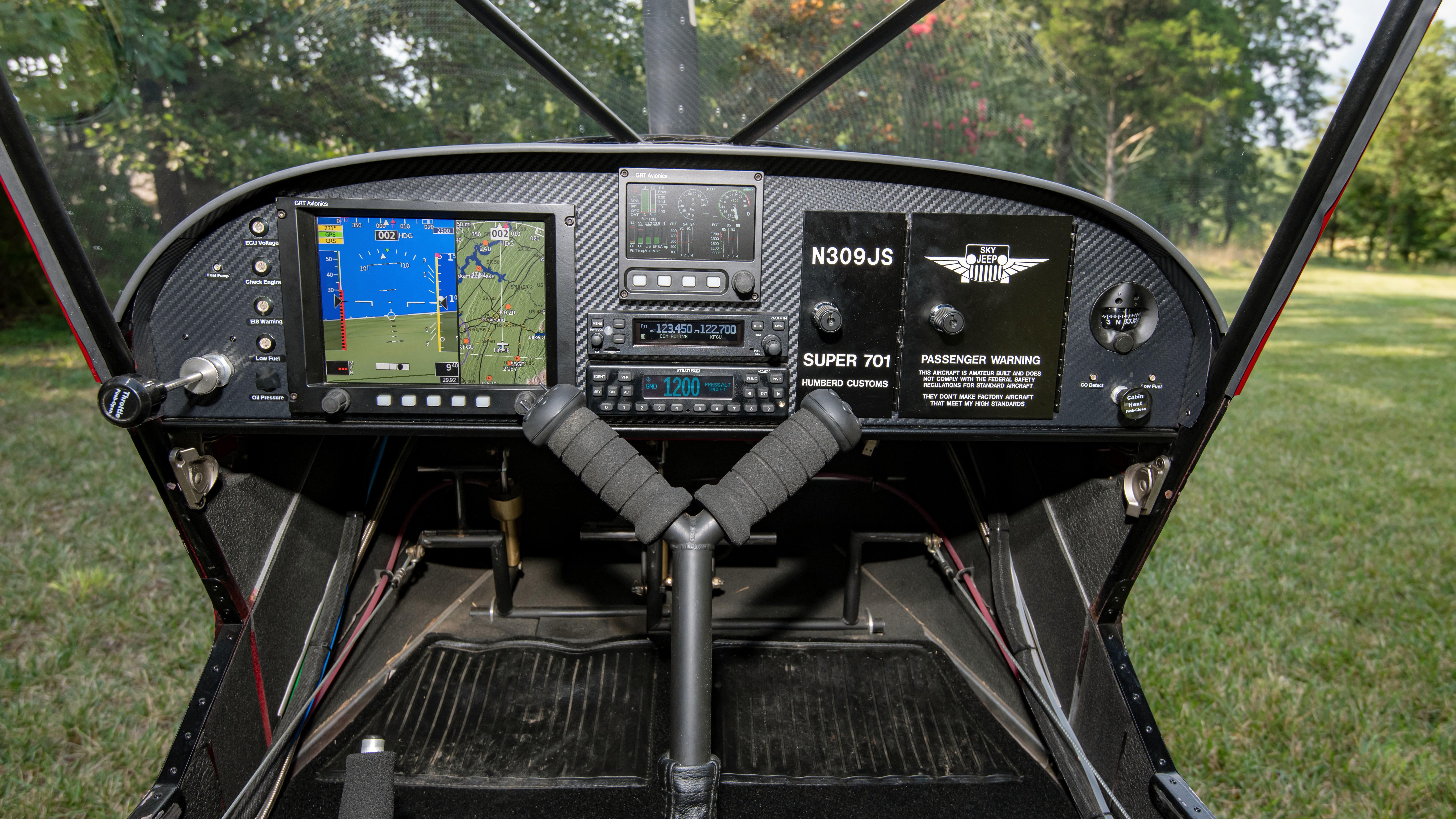 Ability to fit in the panel was a factor in selecting avionics.