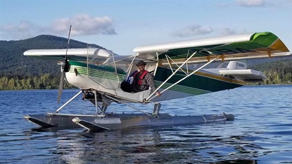 Zenith’s original STOL CH 701, built in 1986, is shown here on floats.