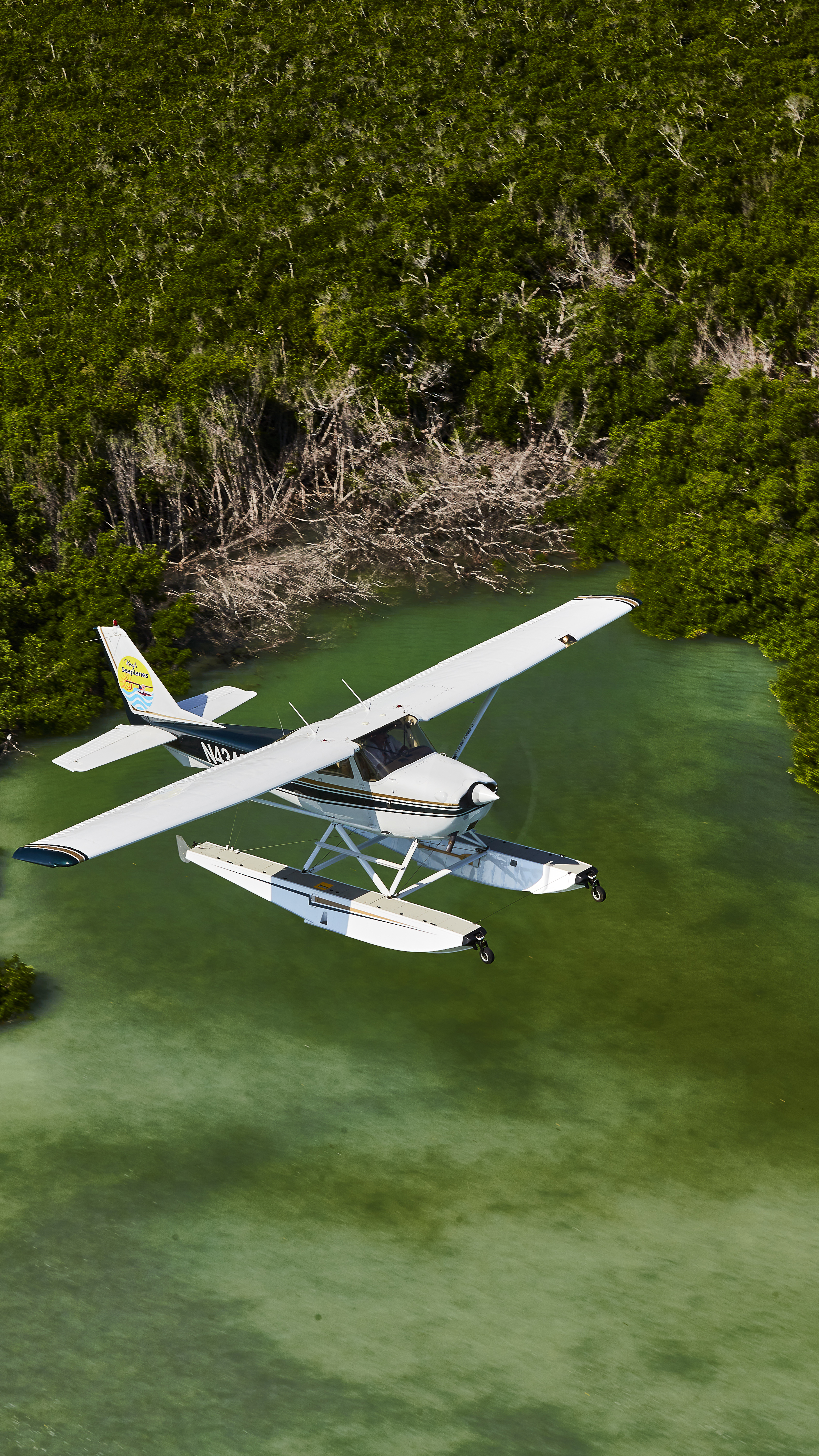 Enjoying life on the water is a big benefit to the Keys. Keys Seaplanes owner Nick Pontecorvo operates a Cessna 172 on amphibs for sightseeing, private island jaunts, and more.