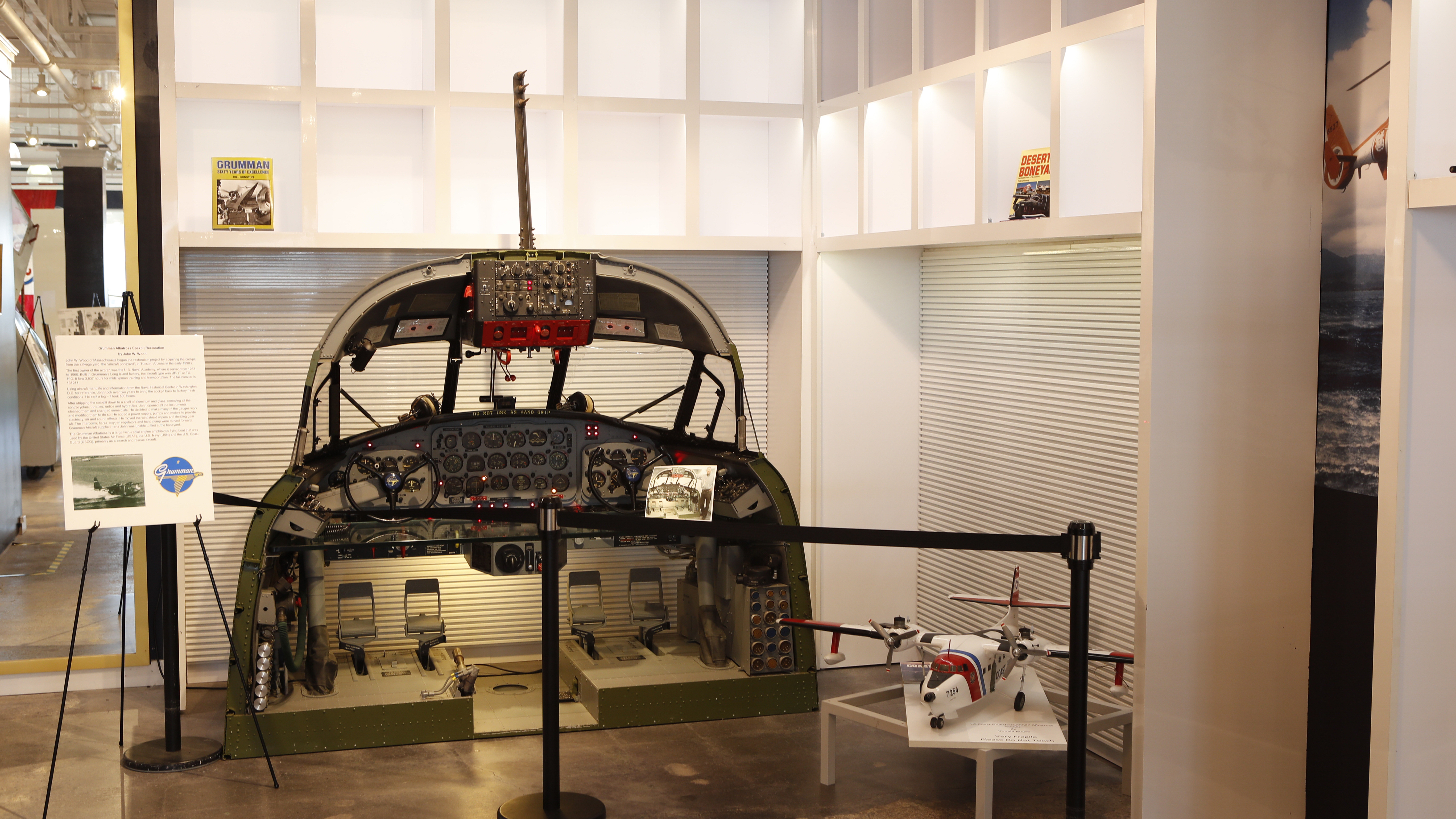 ...but the inside of the new Massachusetts Air and Space Museum in Hyannis boasts simulators, artifacts, and collections that will interest most visiting aviators.