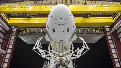 The SpaceX Dragon capsule will be launched by a Falcon 9 rocket.