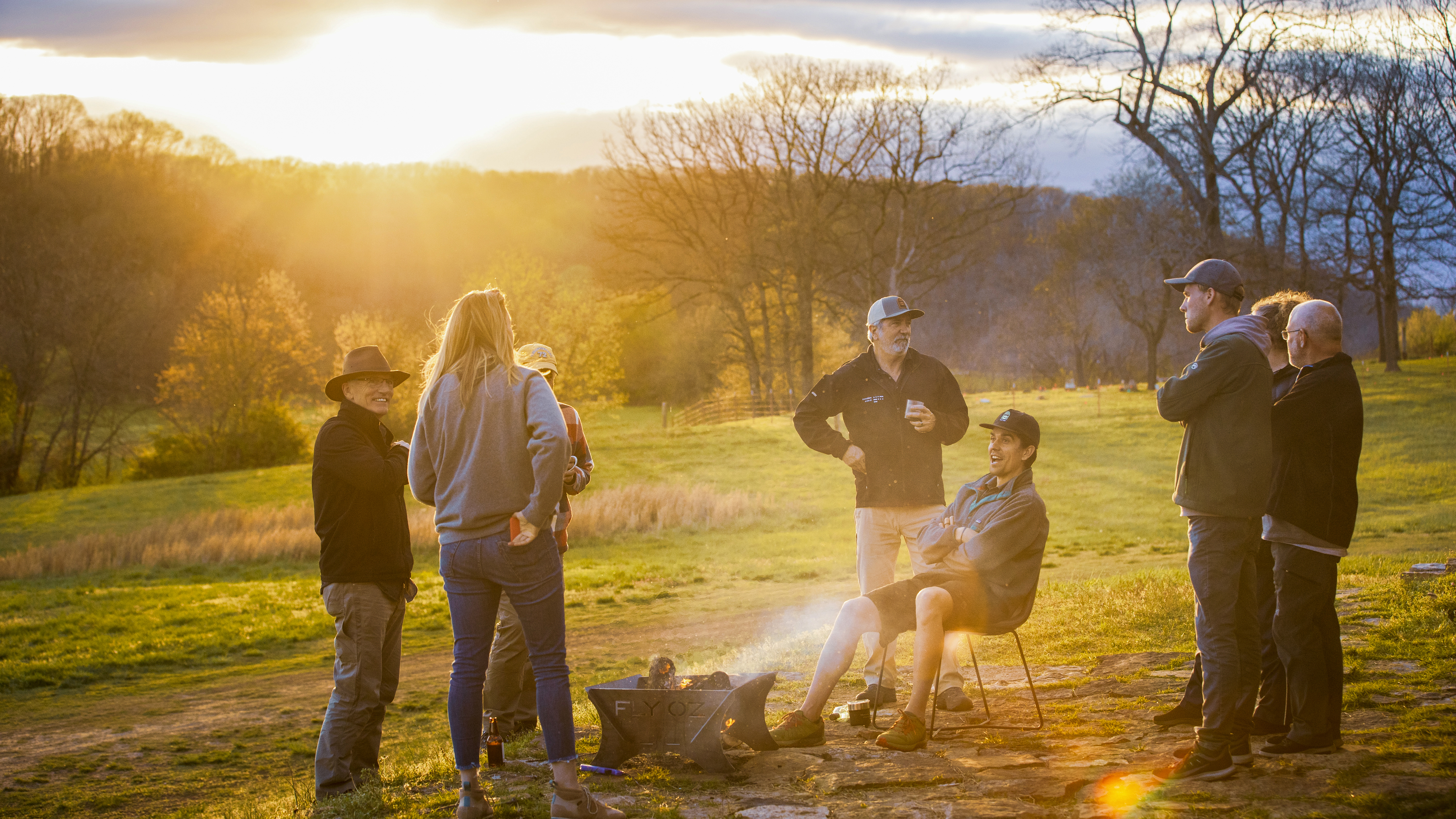 Sugar Creek is a favorite gathering spot among OZ1 Flying Club members.