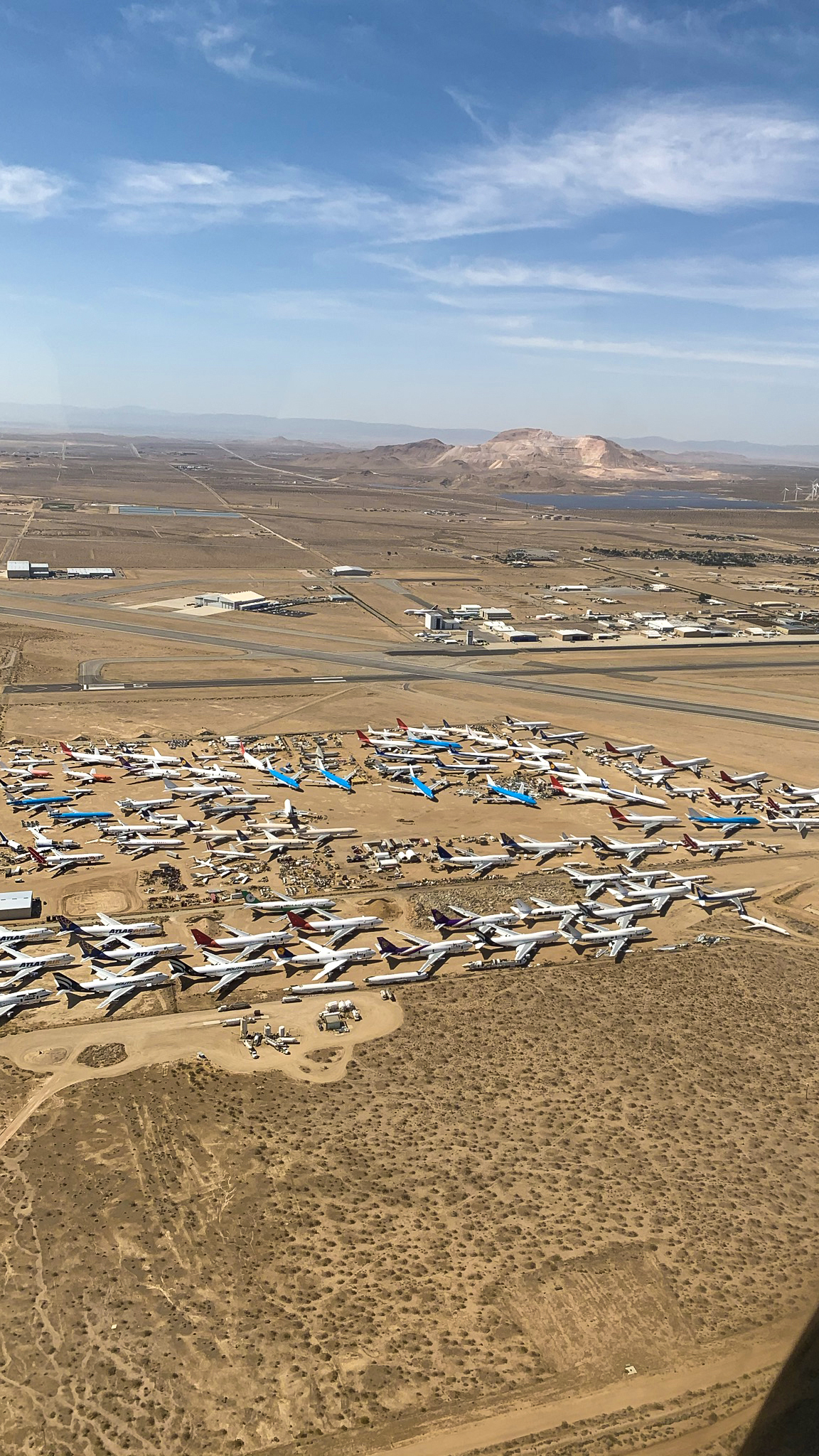 Aircraft boneyard at Mojave Air and Space Port.