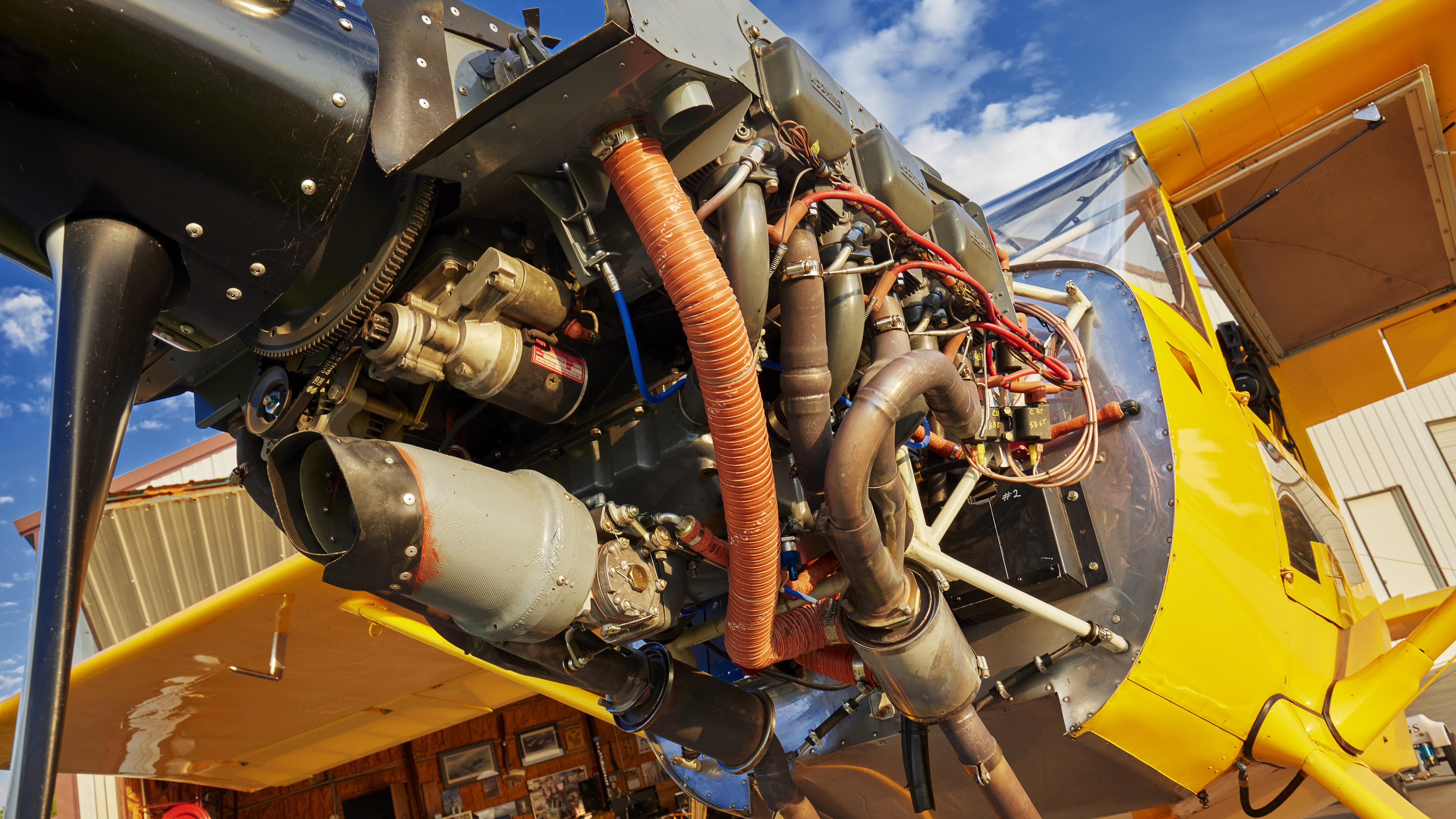 A 260-horsepower, six-cylinder Lycoming IO-540 engine with ram-air induction and a K&N air filter, a composite MT three-blade propeller, and dual electronic ignition power Anton’s 4-Place.