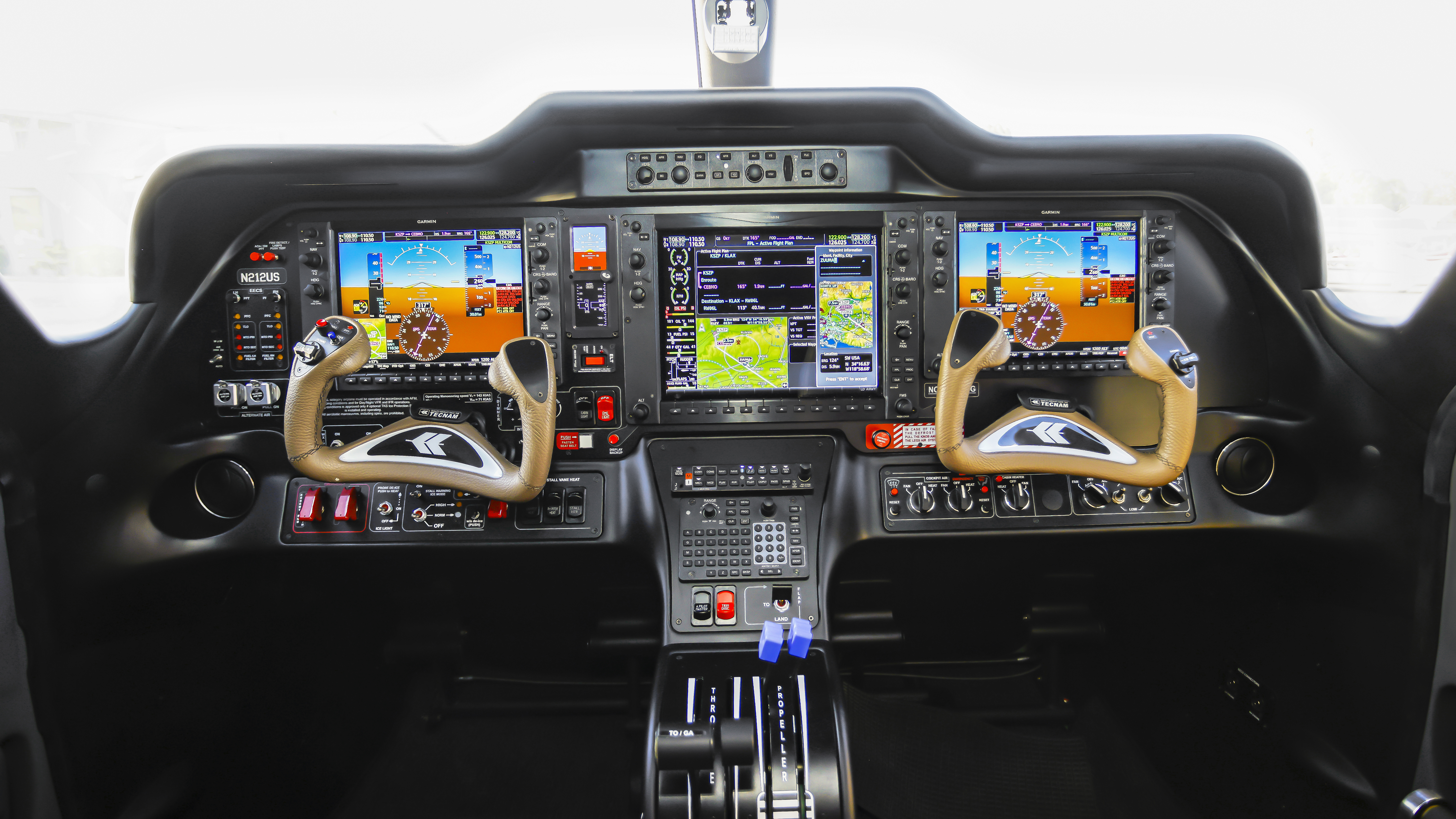 The Garmin G1000NXi teams up with Garmin’s GFC-700 autopilot/flight control system and automatic leaning to reduce workload and make what Tecnam calls its SPACE (Single-Pilot Advanced Cockpit Environment) concept.