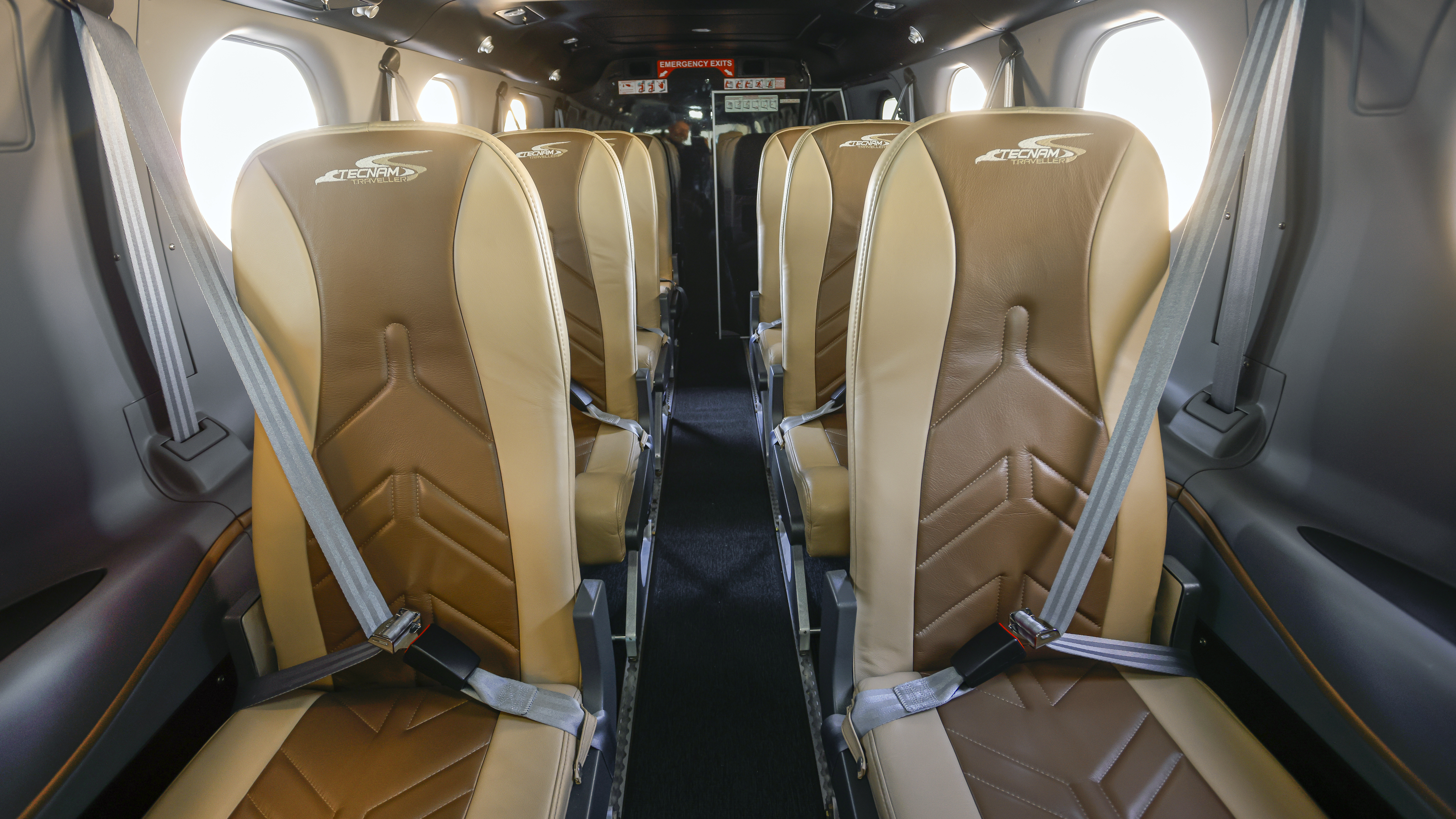 Seats may look Spartan, but are surprisingly comfortable.