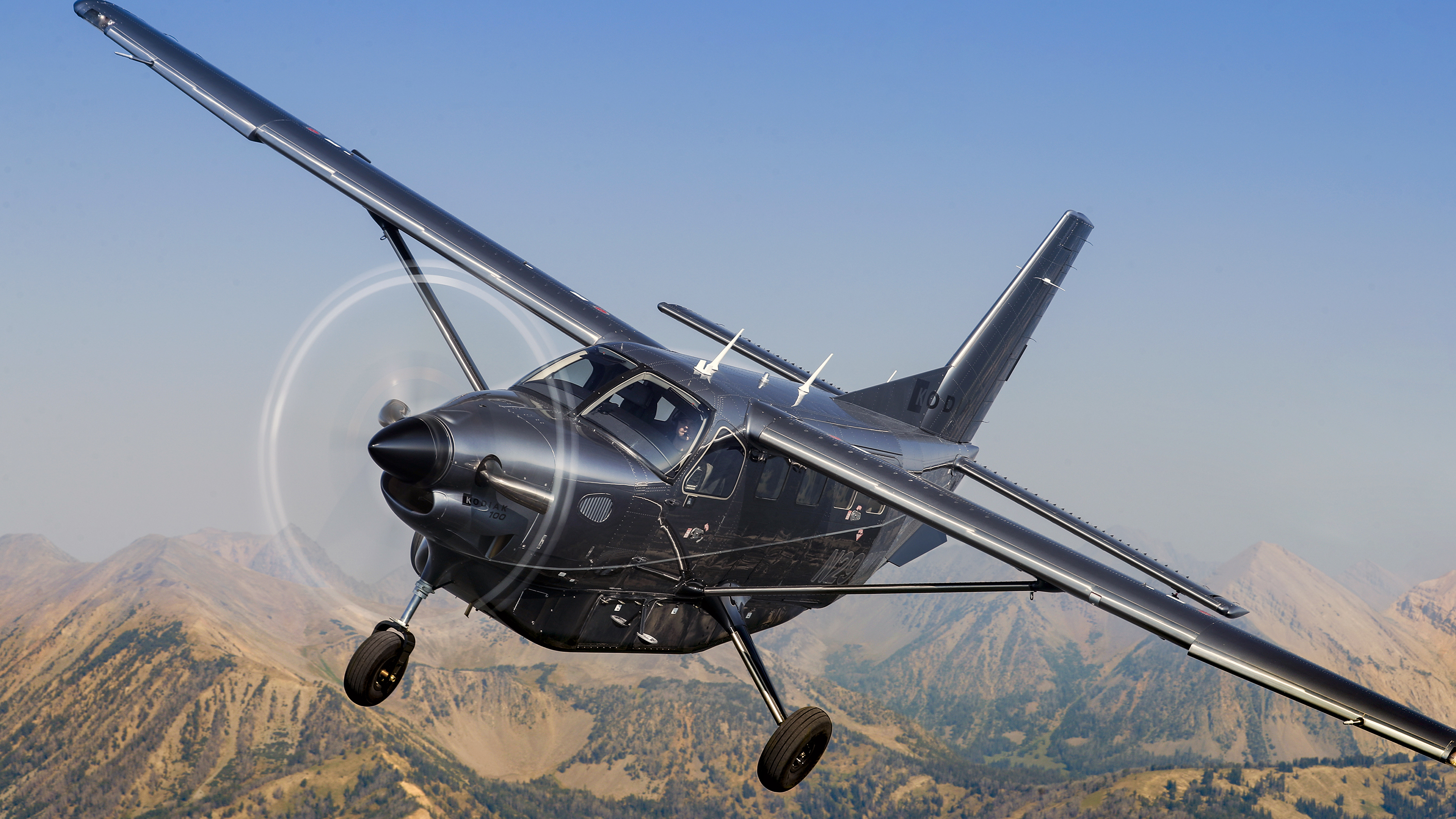 A Daher Kodiak turboprop is particularly well suited for rough, high-altitude airstrips in the region.