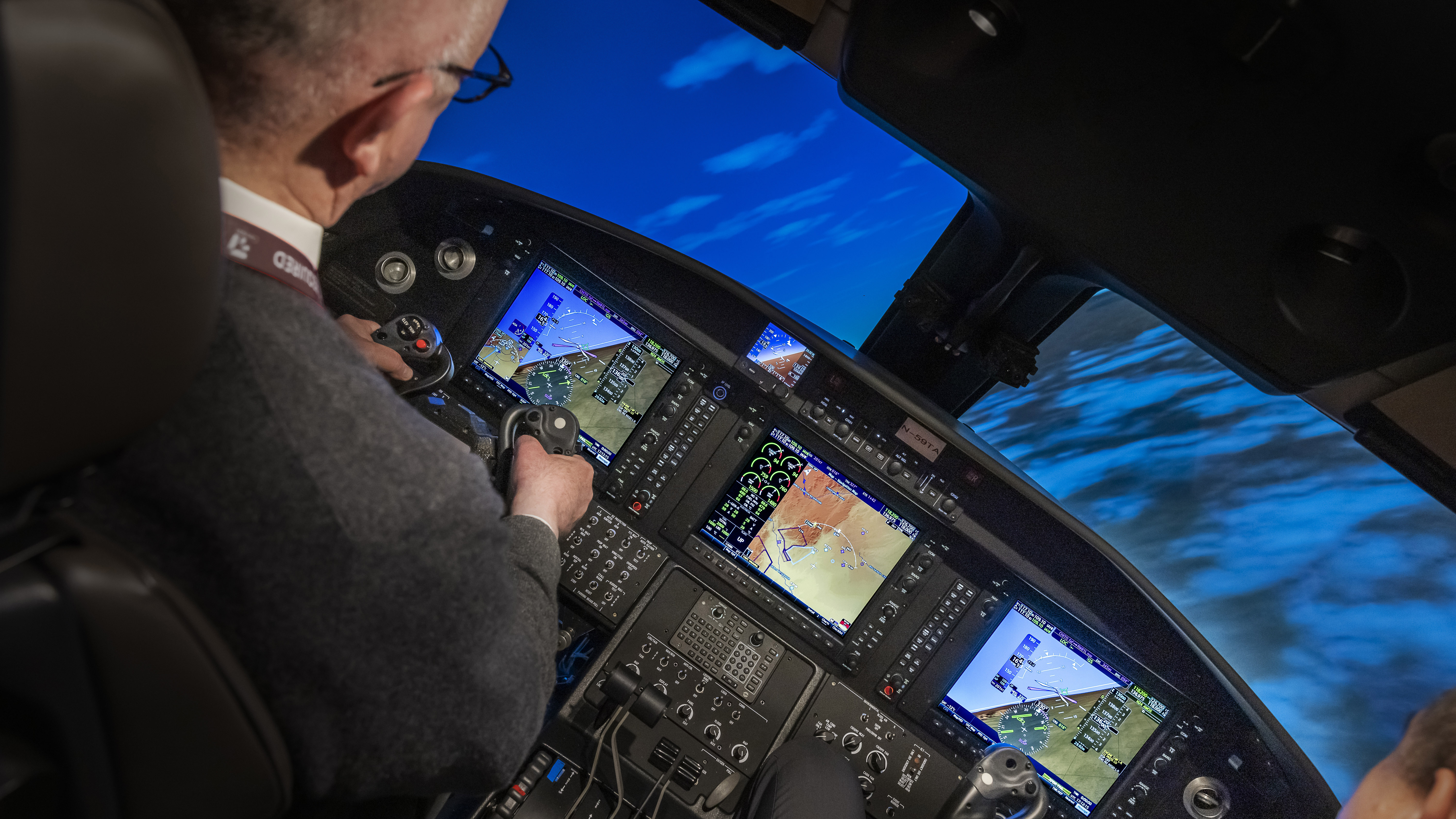 Steep turns can take a lot of muscle, but the Garmin GFC 700 autopilot is always there to give you a smooth ride.