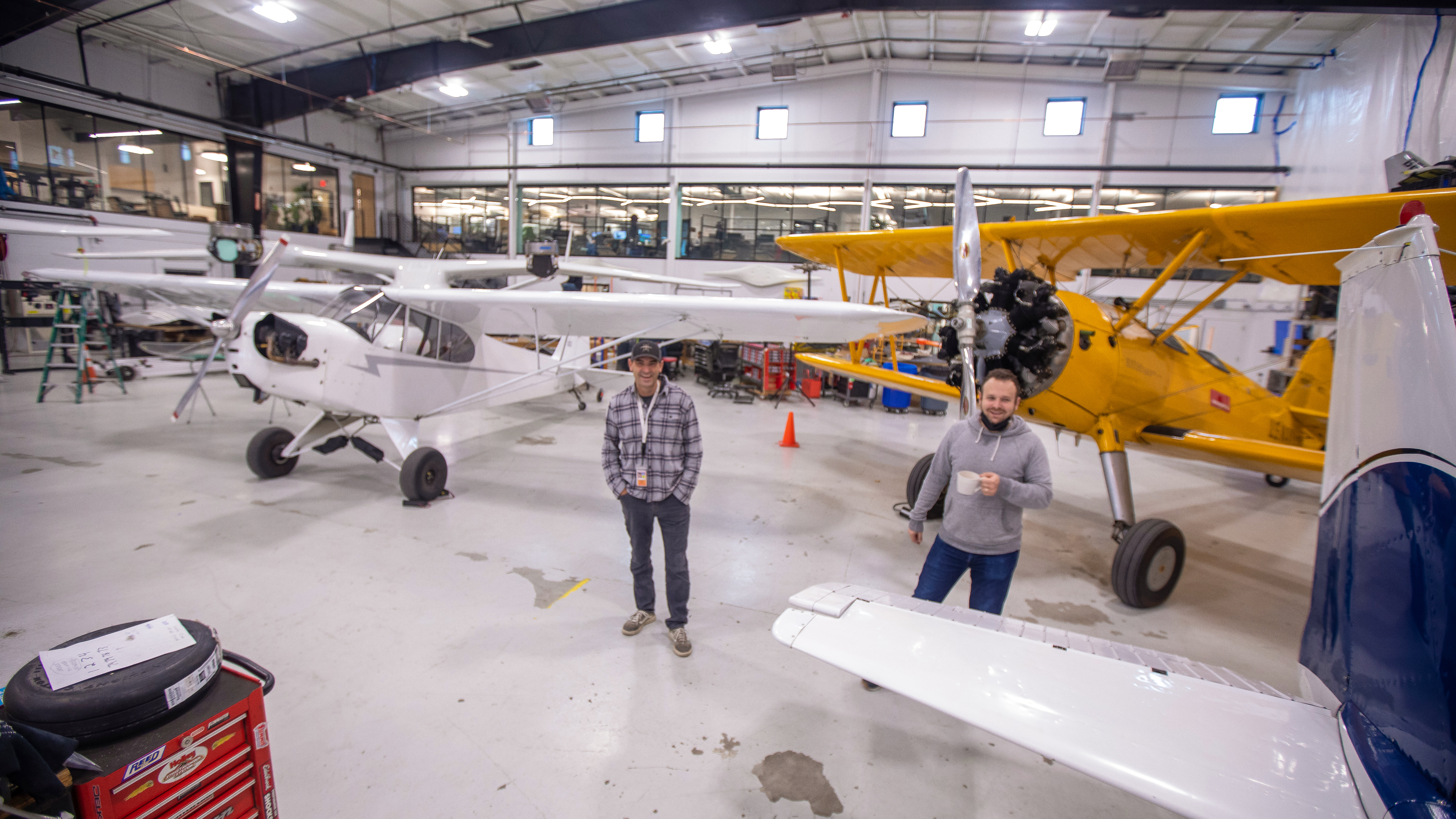 More of the fleet is seen during a headquarters tour led by Chris Caputo and Jake Goldman (Jim Moore).