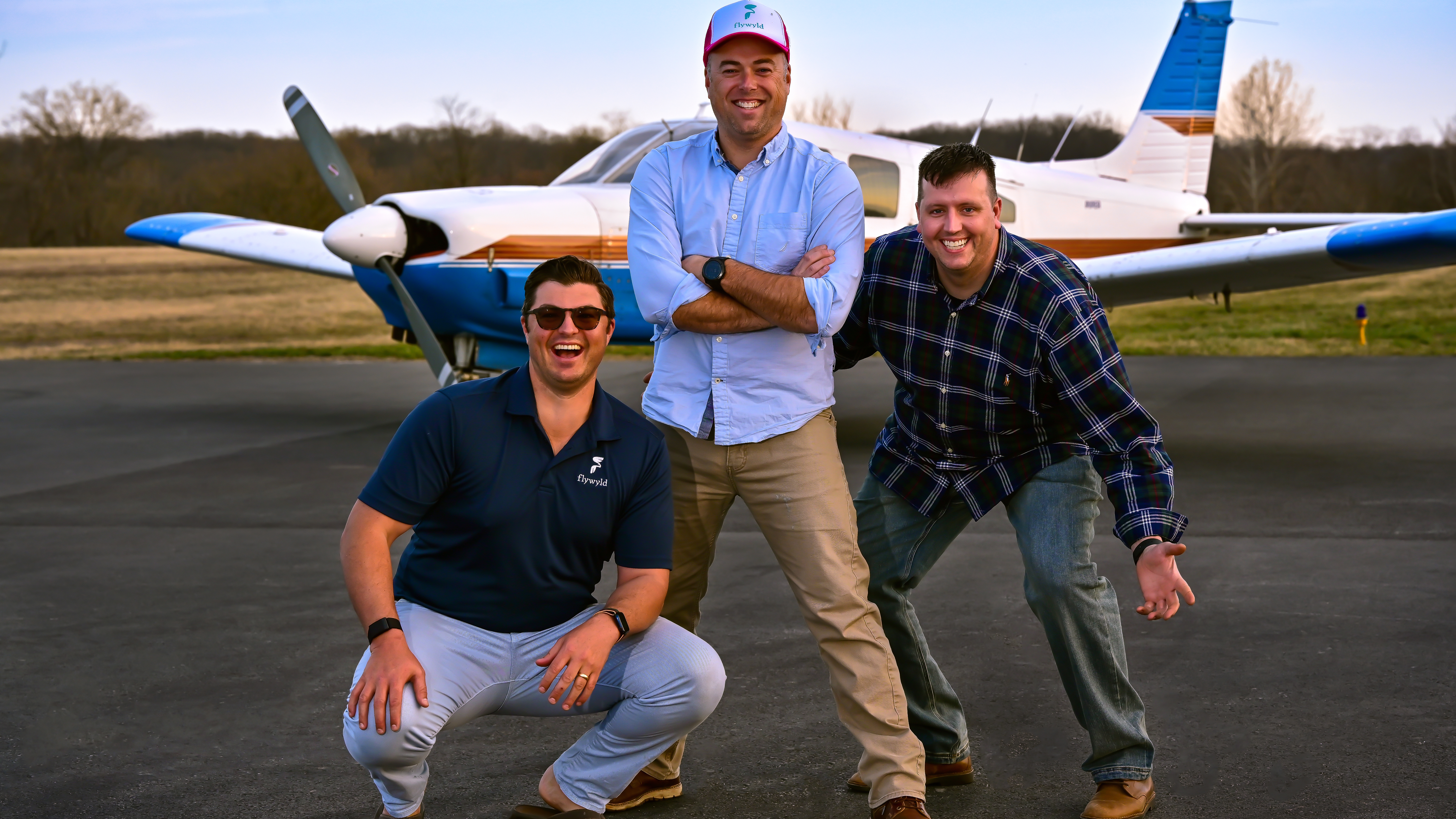 Manassas, Virginia, Flywld flying club members Sam Meek, Mike Webb, and Darrin Rimbey share a love of flying and a bond as military veterans and great friends (photography by David Tulis).