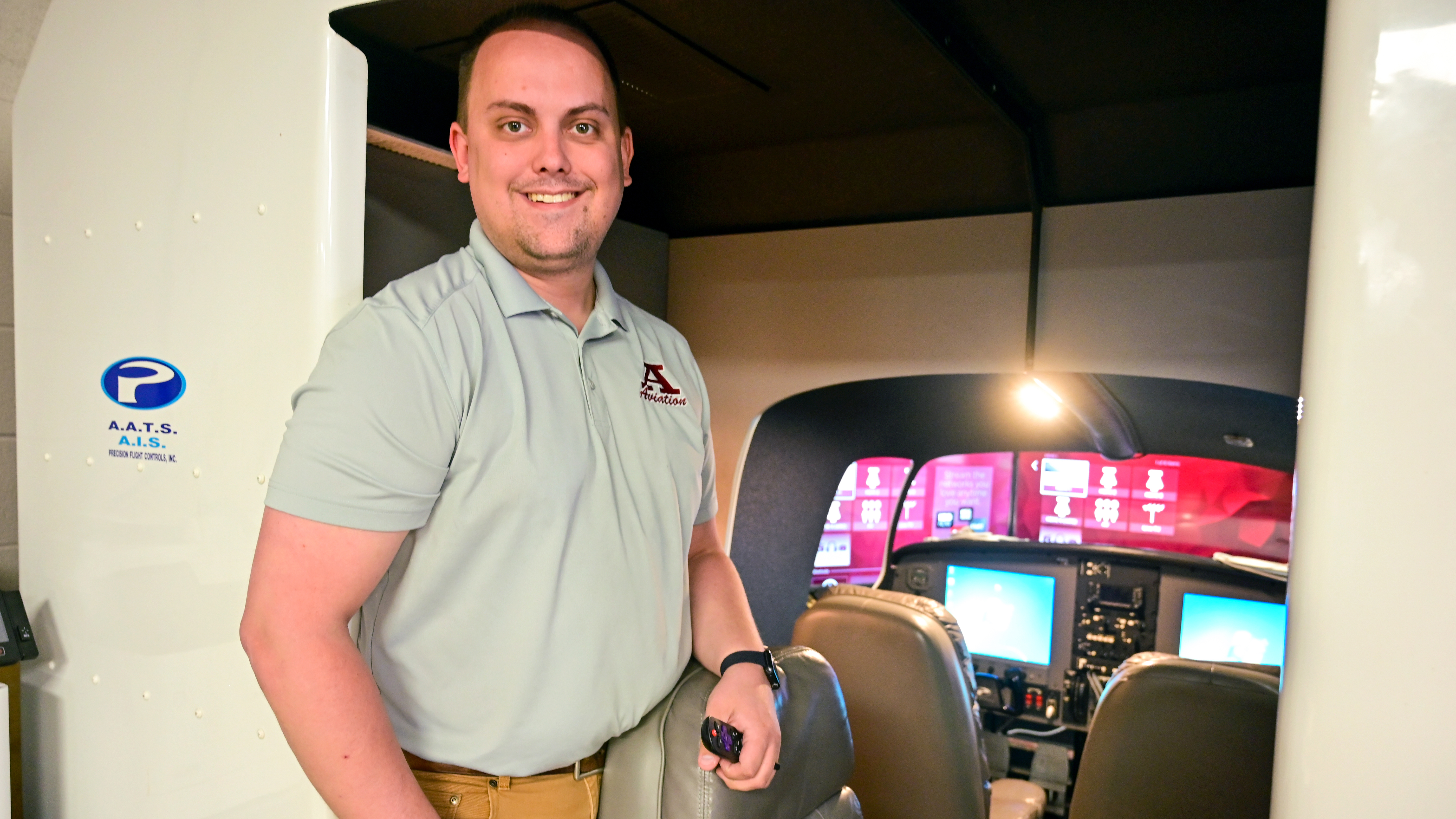 Chris Eckler, district STEM coordinator/aviation for Ada High School, was not a pilot when he began teaching the AOPA Foundation High School STEM Curriculum. He’s now a private pilot and hopes to become a certificated flight instructor. 