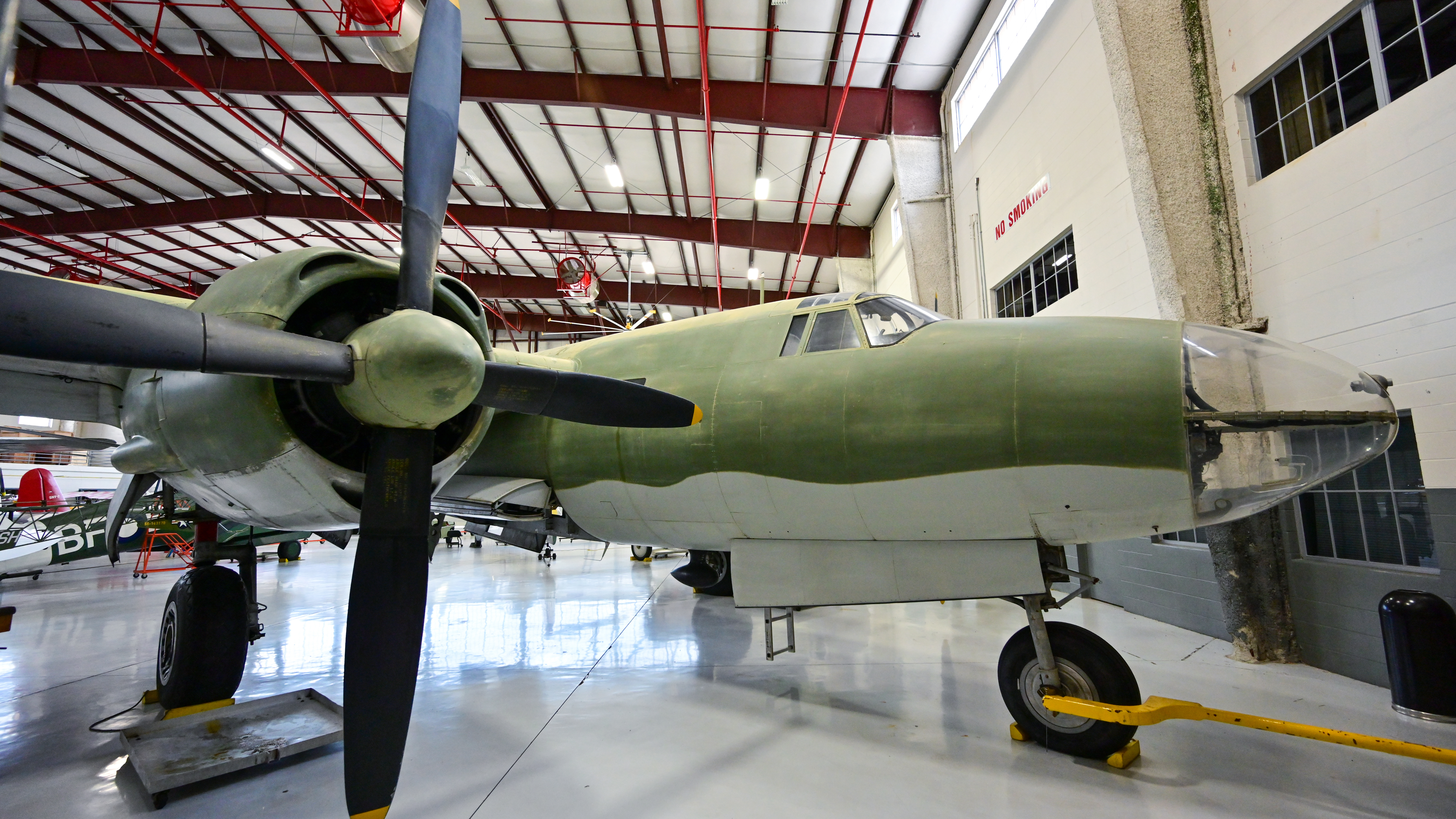 Weeks flew this 1940 Martin B–26 Marauder from MacDill Air Force Base to Orlampa in 1998.