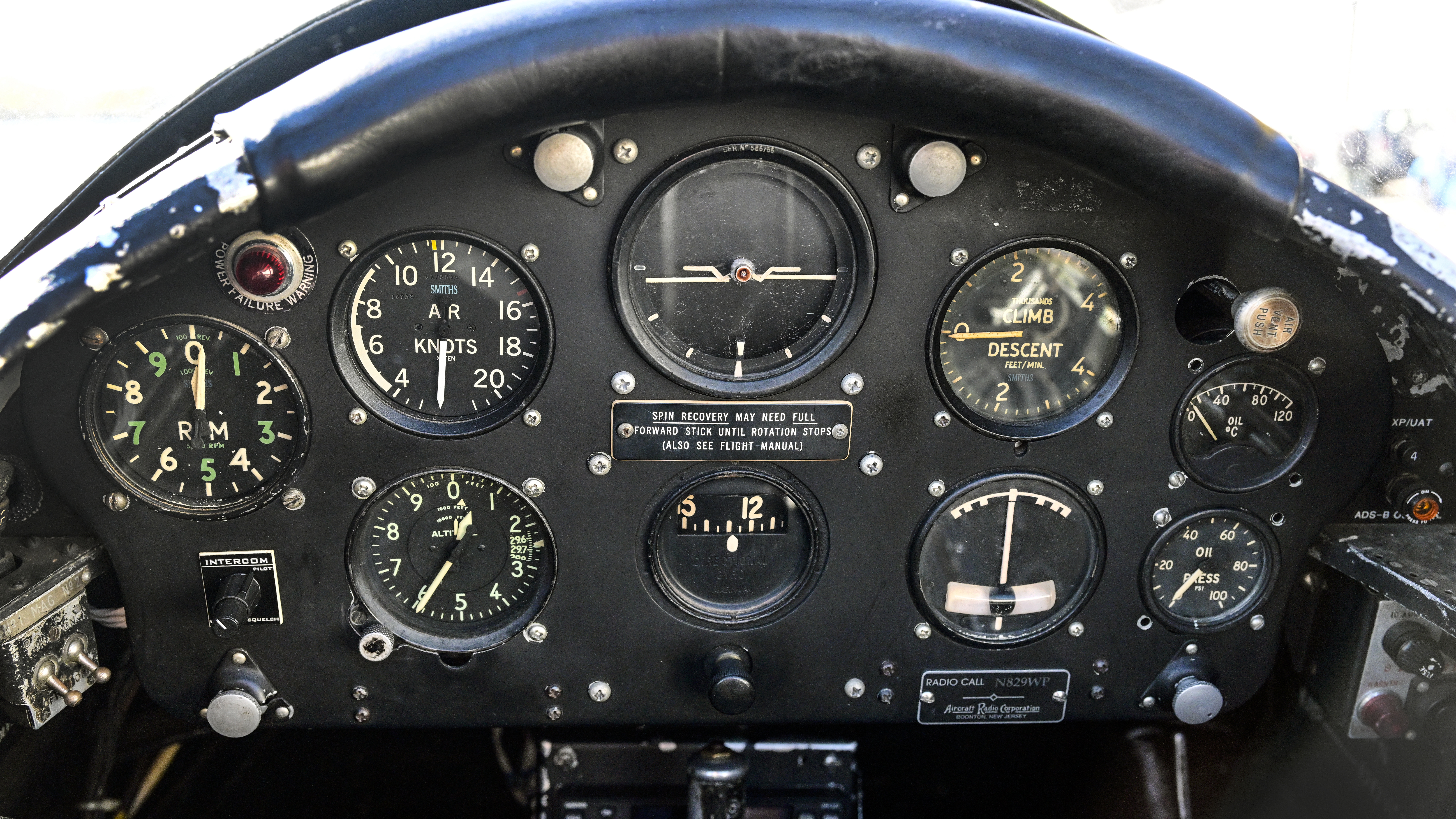 There’s no glass panel in a Chipmunk’s cockpit.