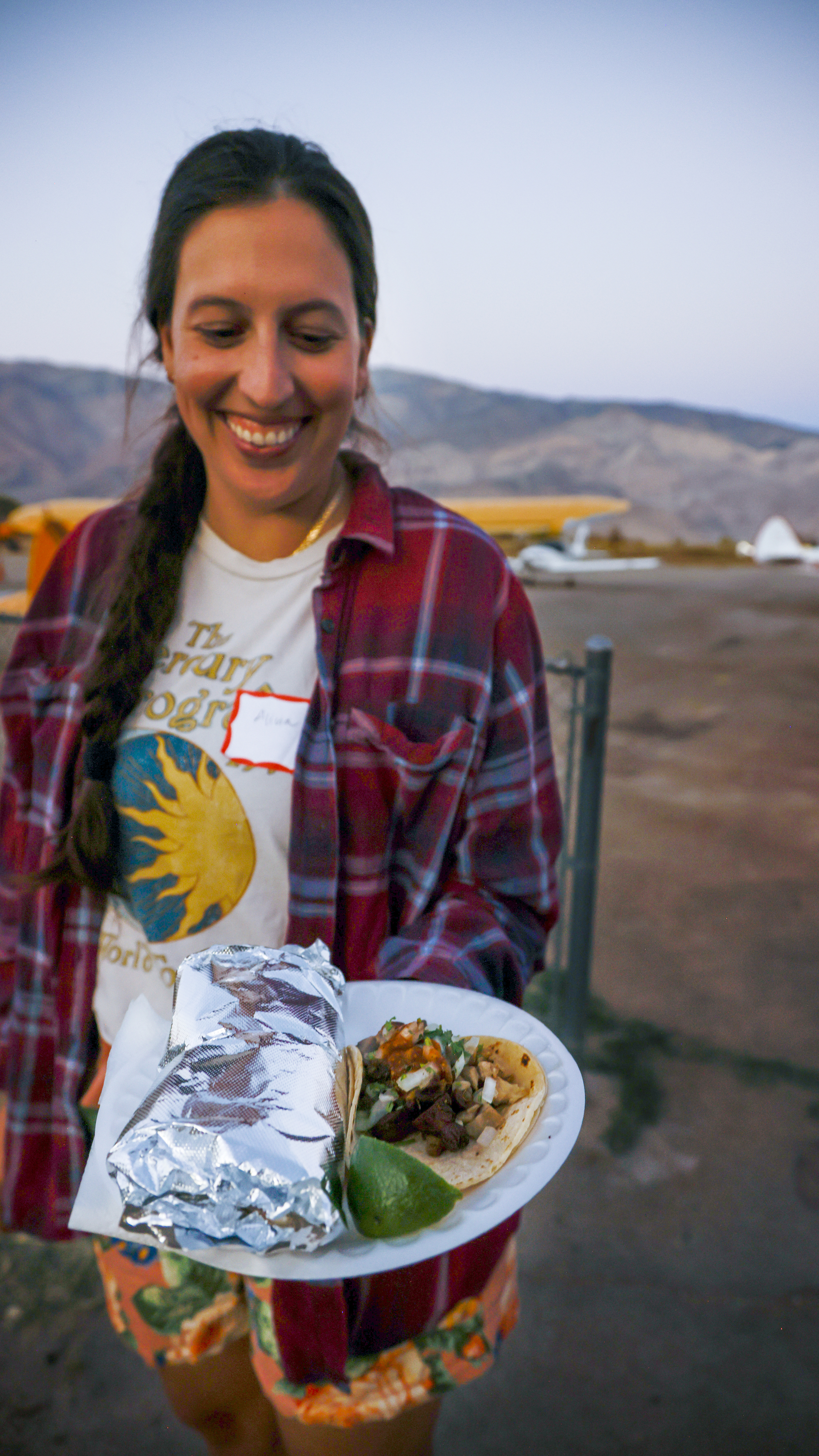 The first evening’s dinner—burritos as big as your head.