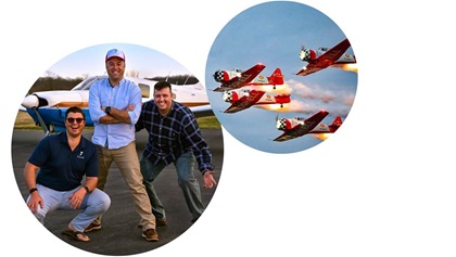 AOPA events at local airshows and AOPA-supported flying clubs like Flywyld in Virginia (left) are spreading the joy of aviation.
