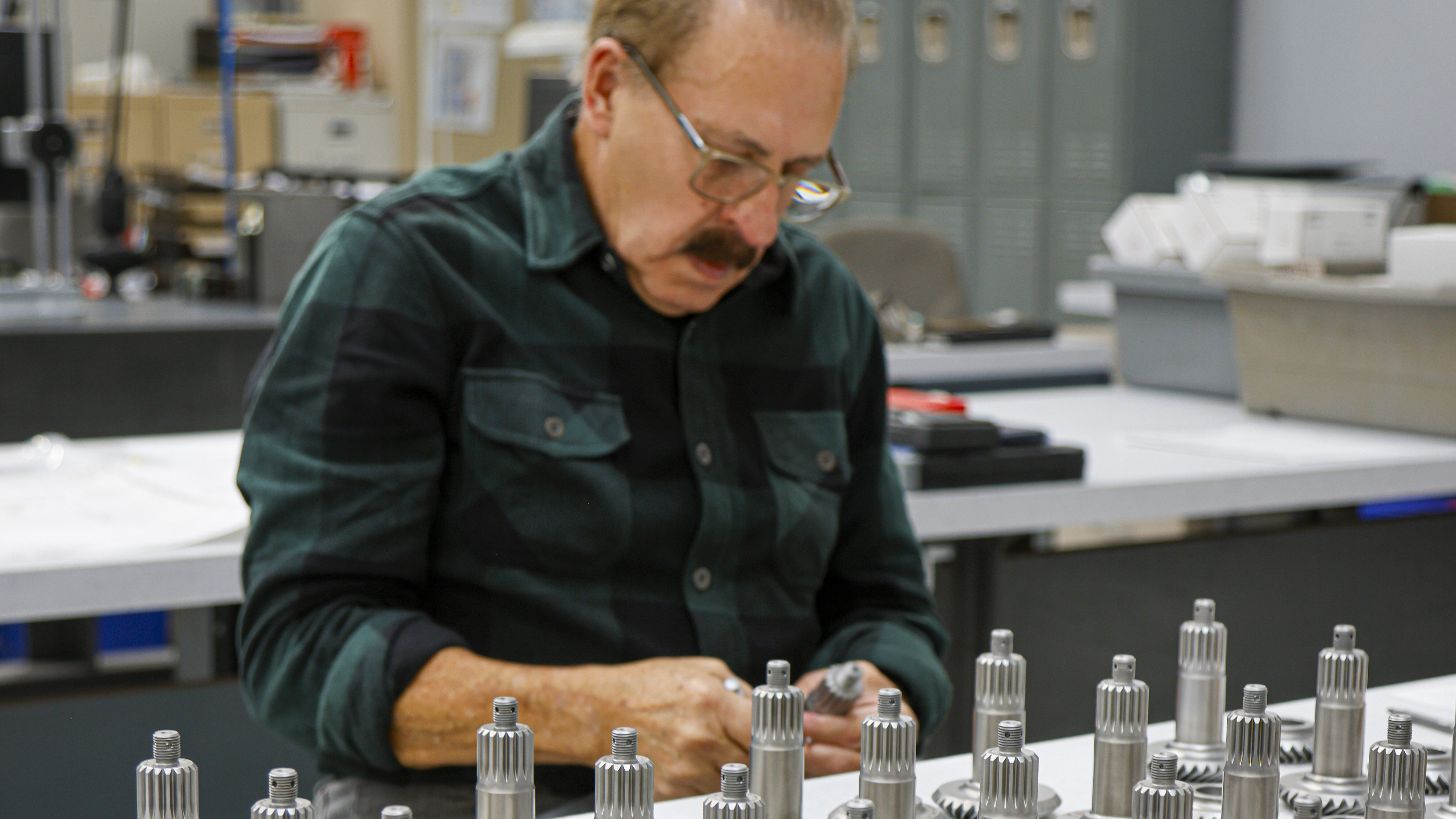 While machines are used throughout the factory, many steps of manufacturing at RHC are still completed by hand.