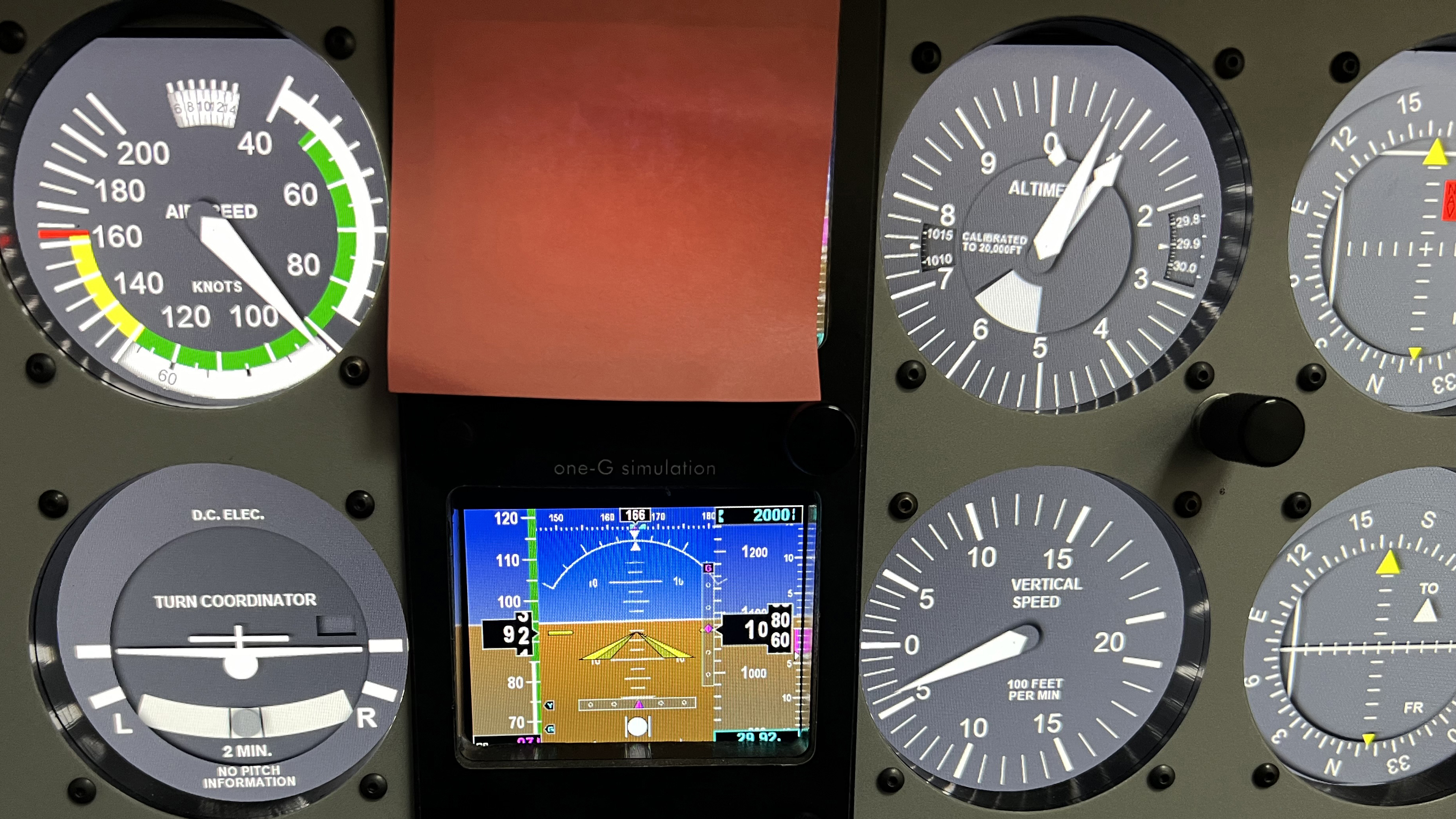 Failure of the top G5 in a dual G5 setup converts the HSI into a PFD that includes navigation information.