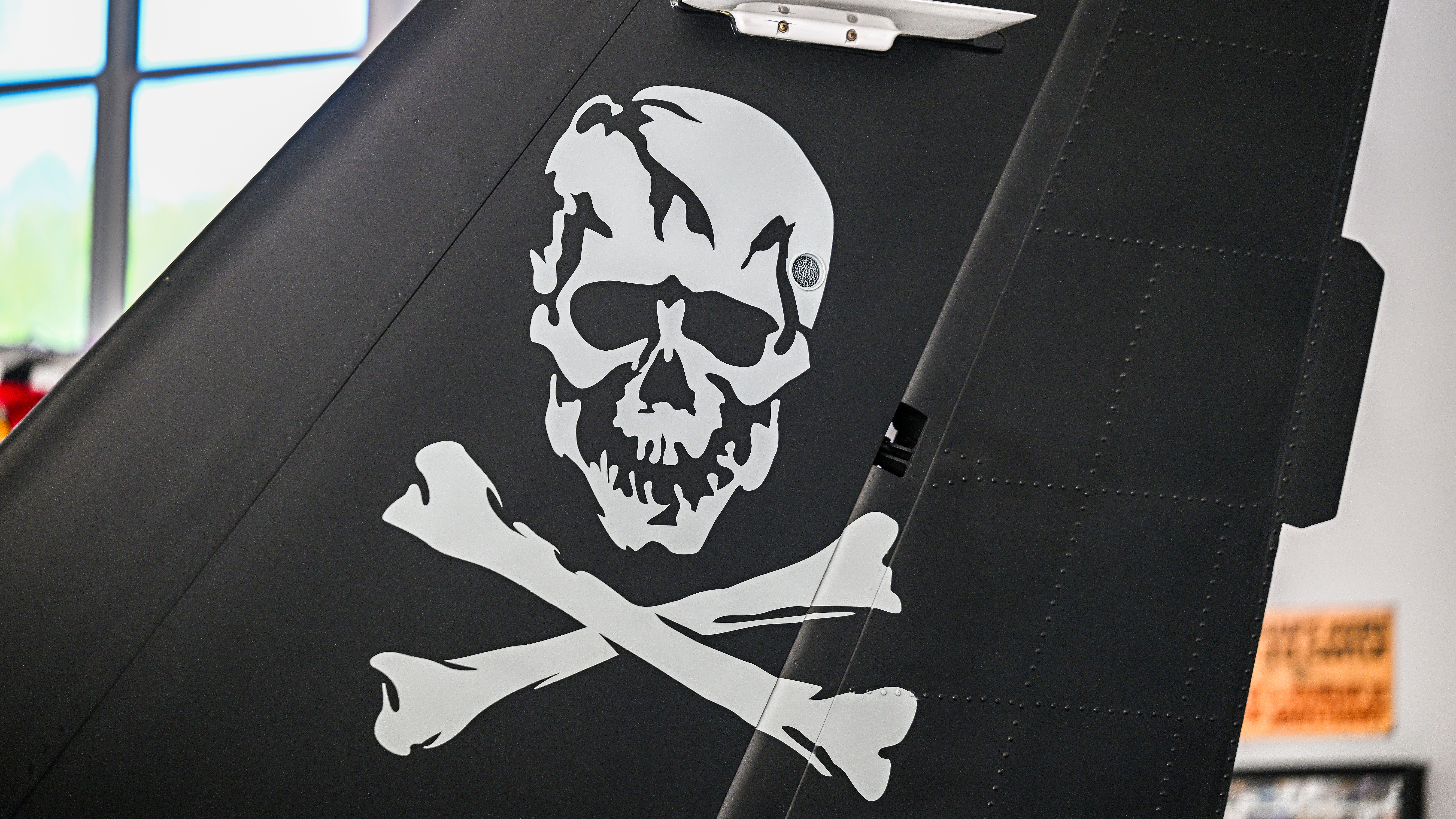 In the hangar is also the not-so-usual Tron Light Cycle from the movie Tron Legacy, which Frizzarin keeps in the hangar but rarely rides because, he says, it’s not very comfortable.