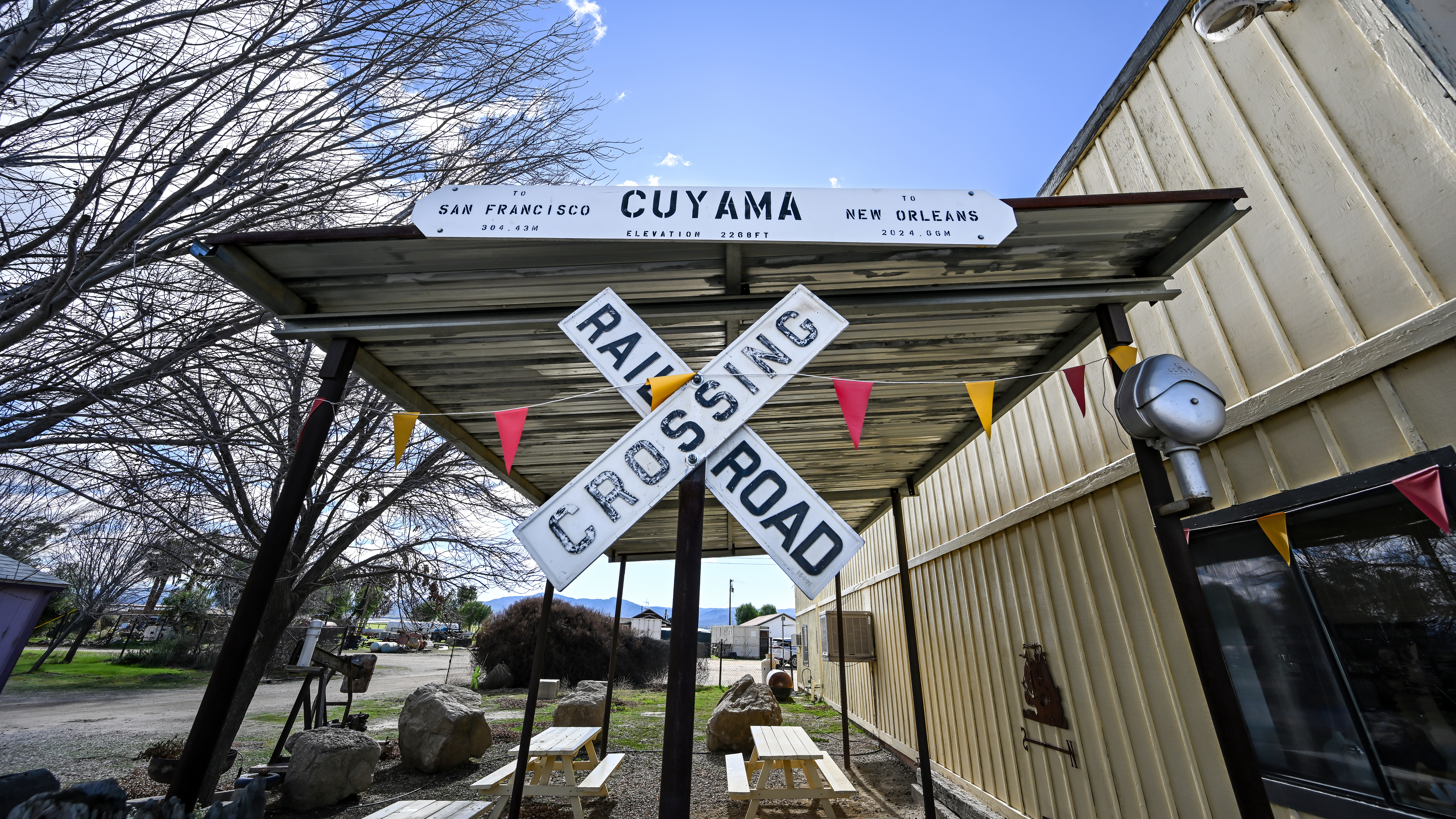 The original town of Cuyama is a few miles down the road; New Cuyama was developed as an oil town.