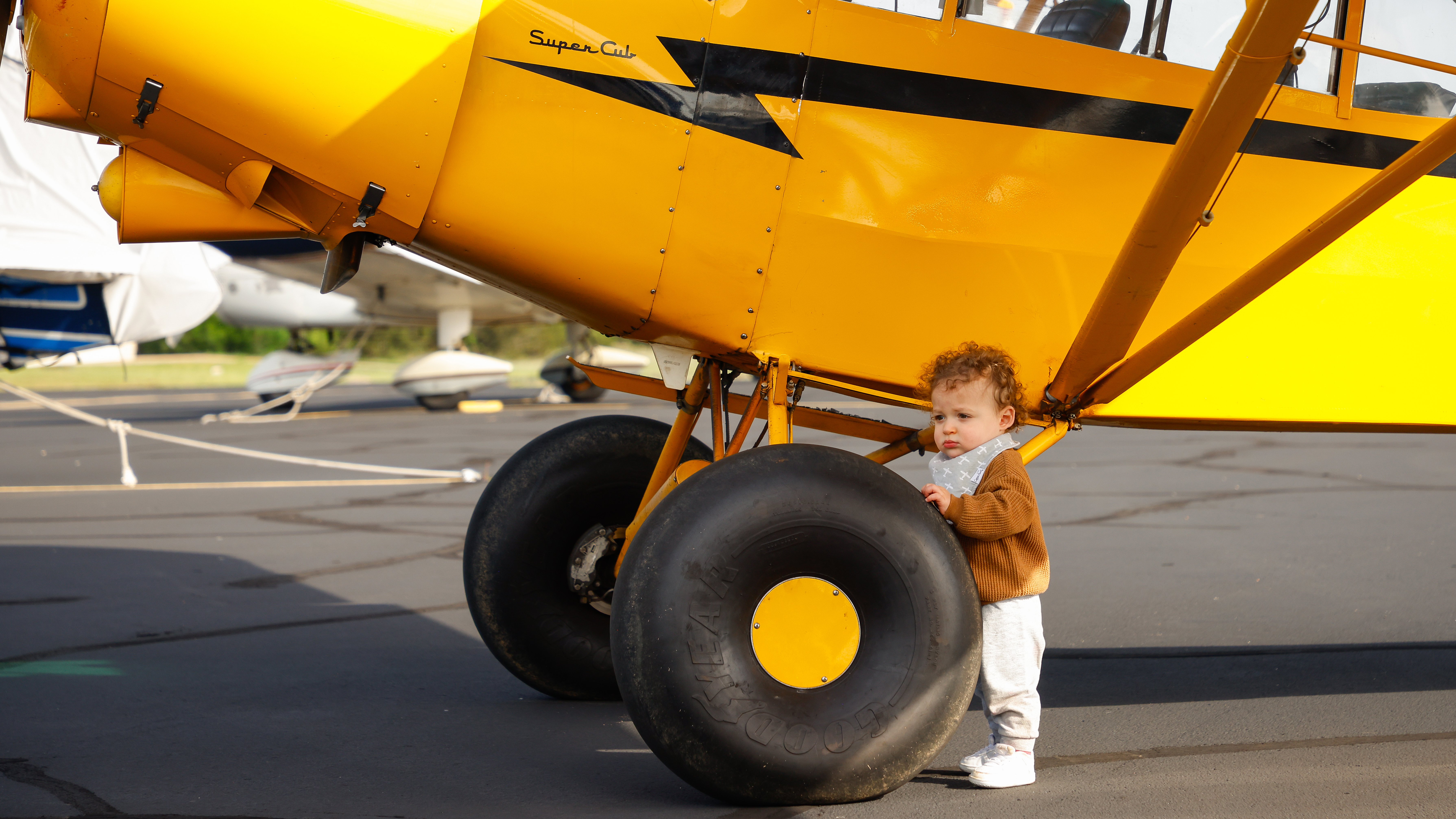 Even the littlest pilots-to-be enjoy the Meet the Pilot event at Lakeway.