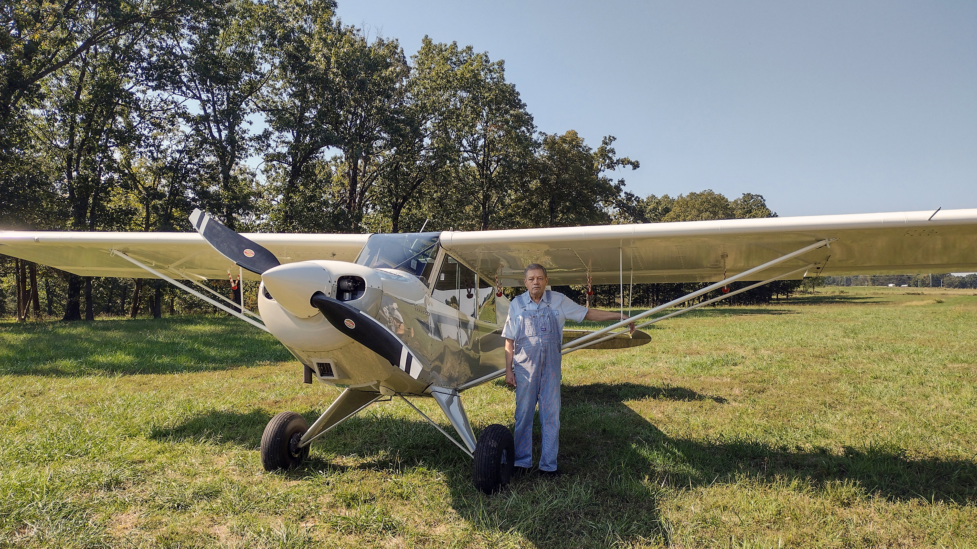Mark Ingram with his Aviat Husky A–1C.