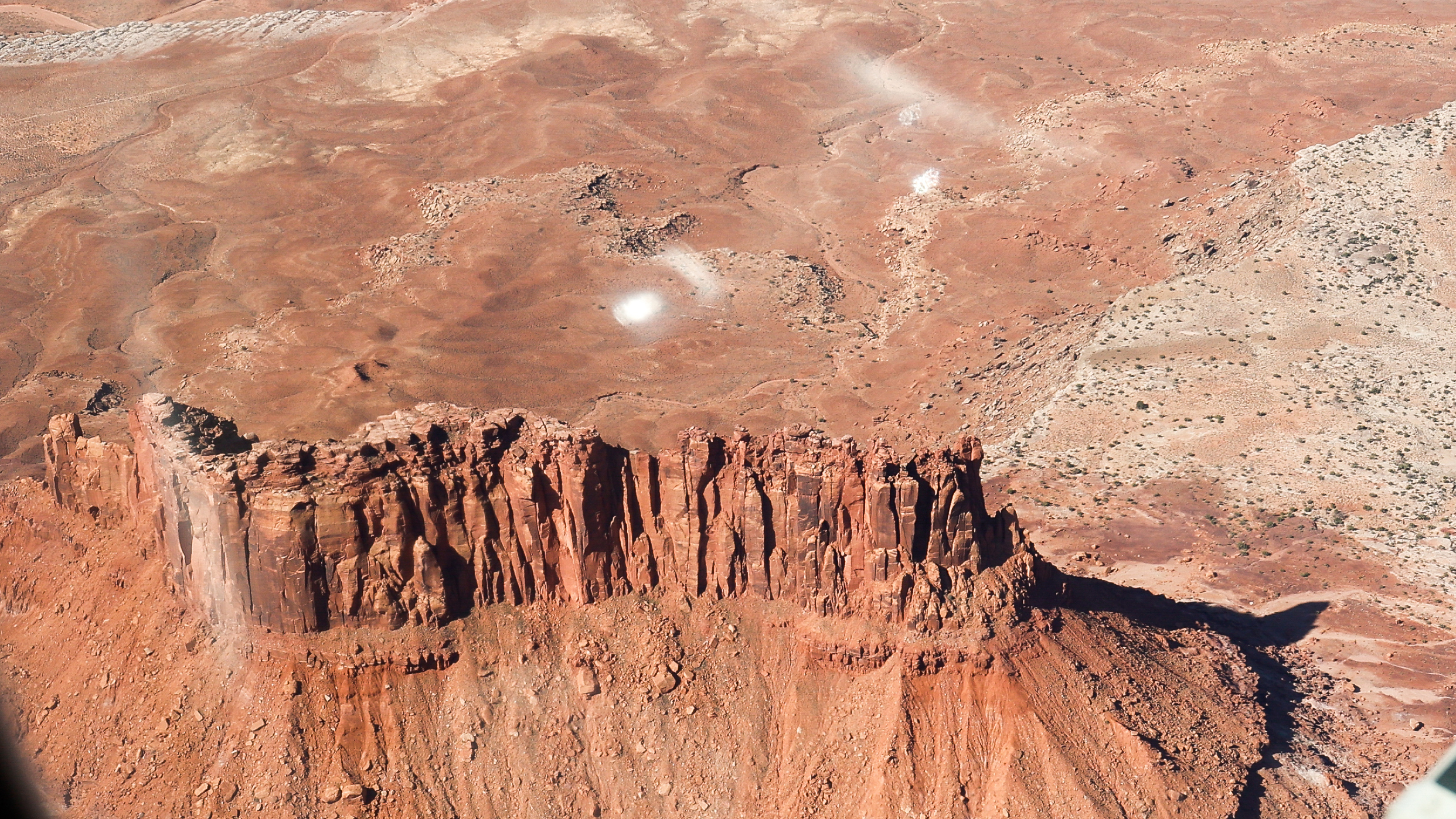 The rock formations are even more impressive from the air.