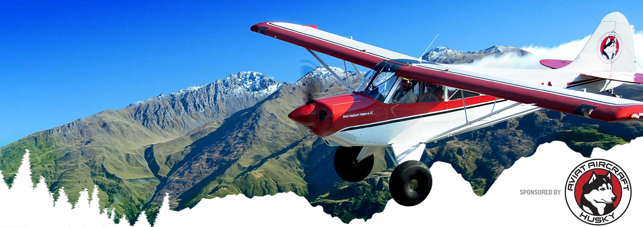 Air Safety Institute Backcountry Safety Center: Aviat Aircraft Husky Flying over a mountain