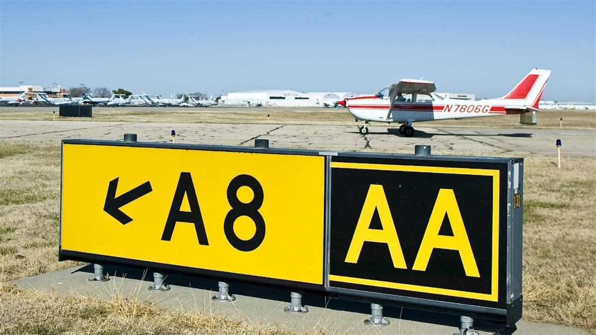 airport runway signs and markings